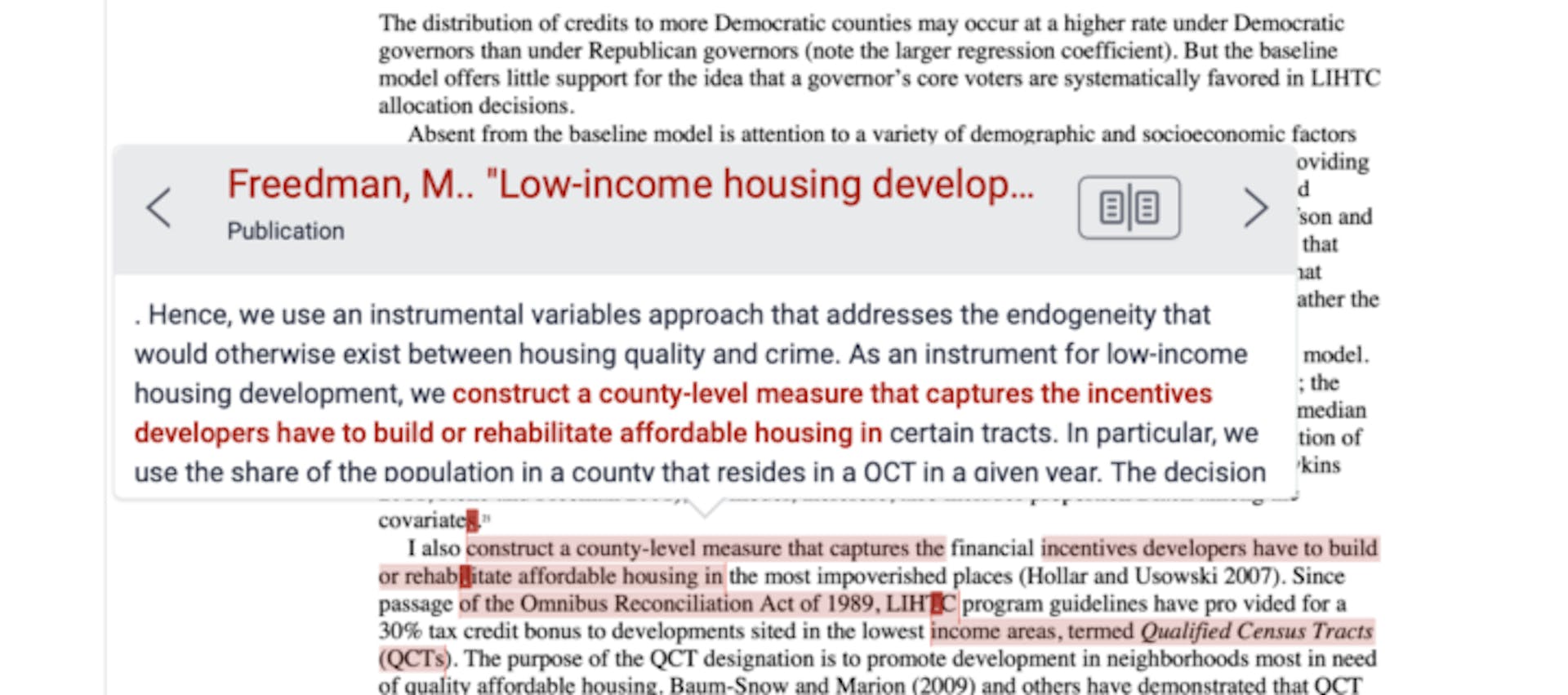 A Markup analysis of Claudine Gay’s paper in Turnitin shows that two lines were flagged for text overlap