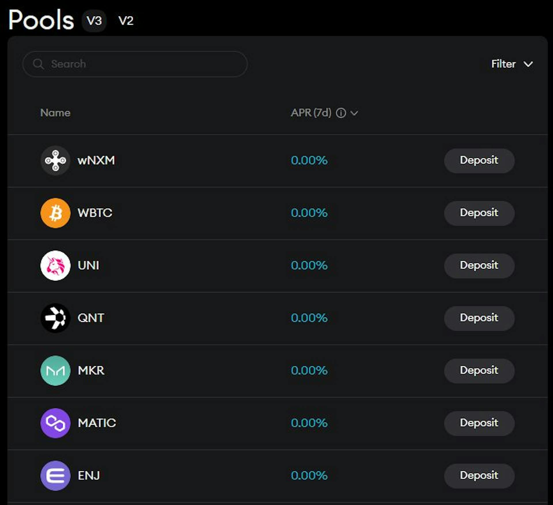 Bancor One-Way Liquidity Pools.