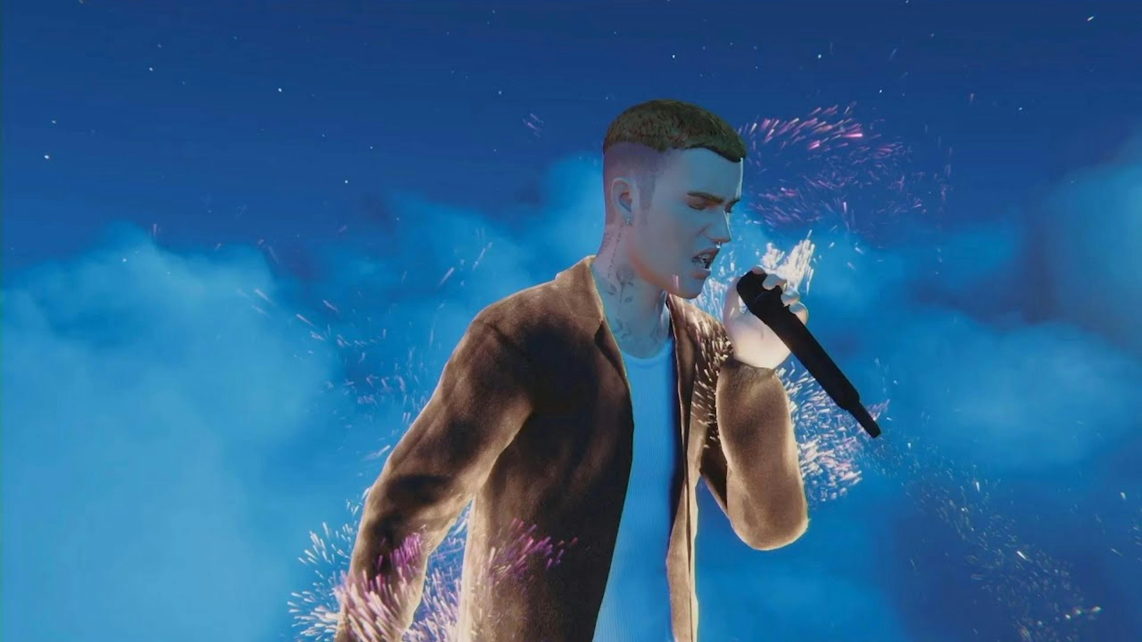 Justin Bieber live from The Metaverse Virtual Concert