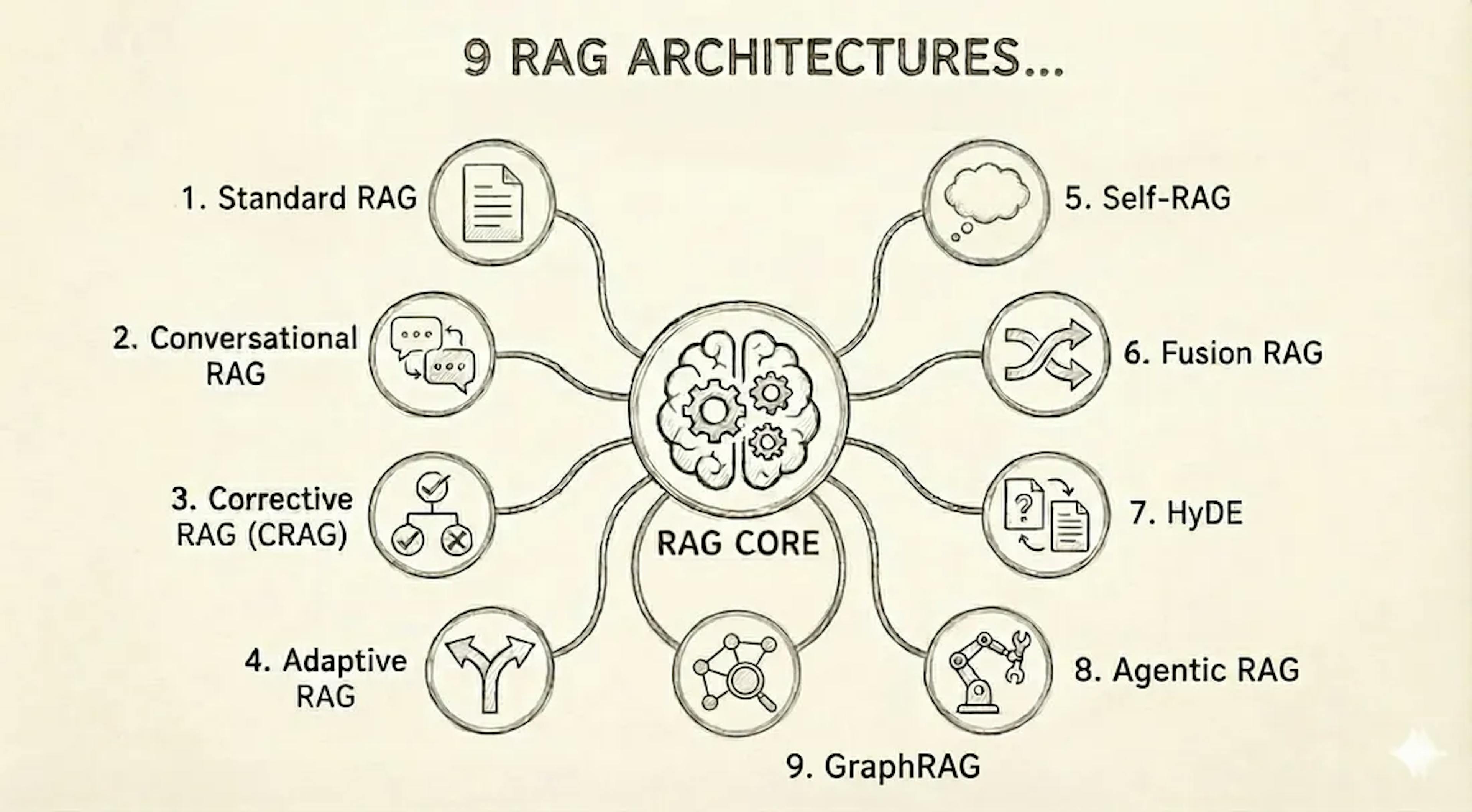 featured image - 9 RAG Architectures Every AI Developer Should Know: A Complete Guide with Examples
