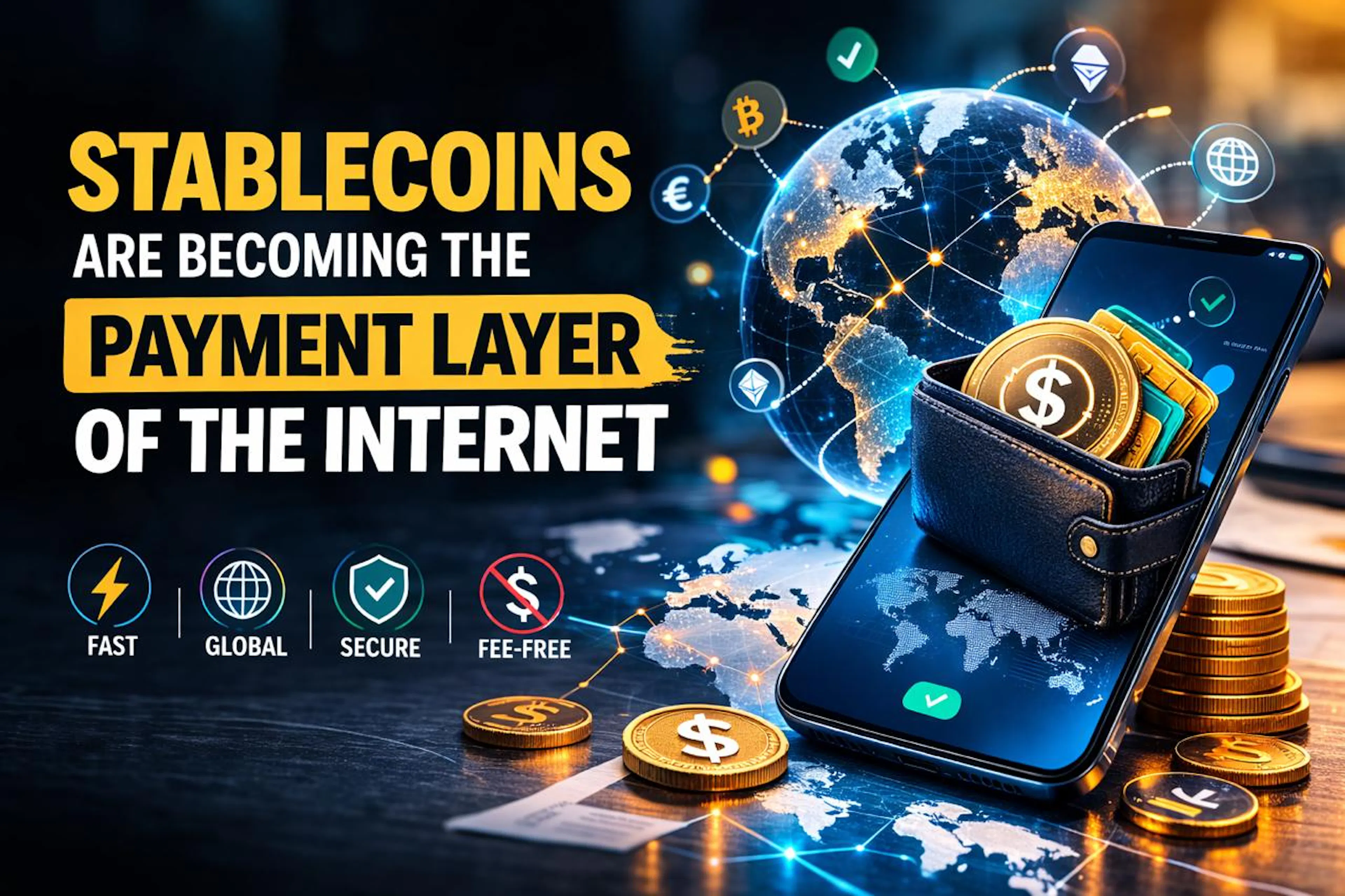 featured image - Stablecoins Are Becoming the Payment Layer of the Internet