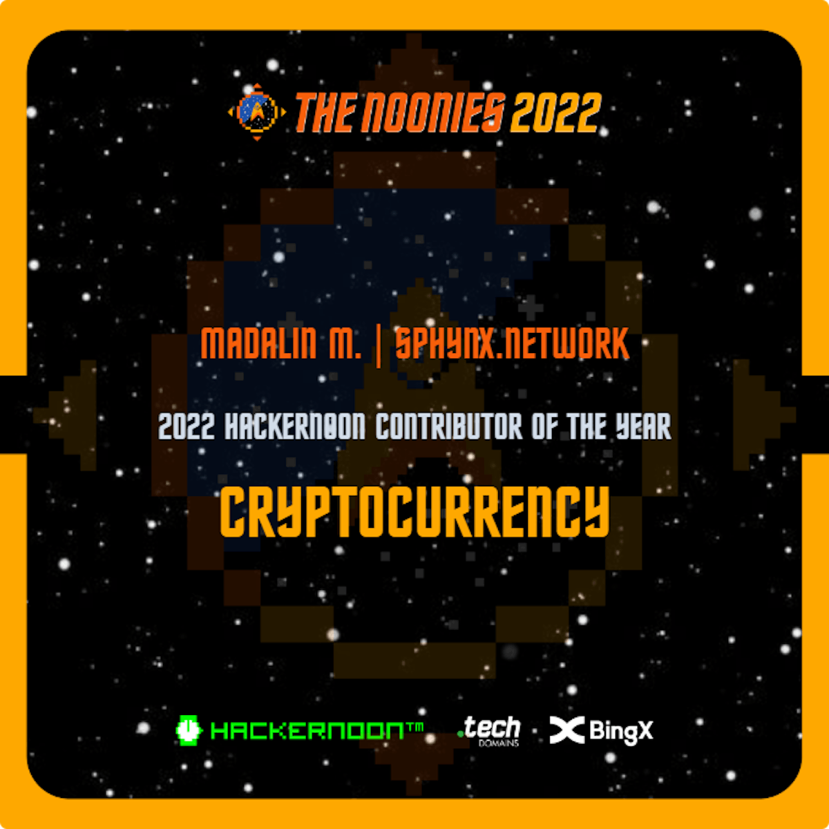 featured image - The Noonies 2022 Award Goes to Madalin Muraretiu - Contributor of The Year - Cryptocurrency Edition