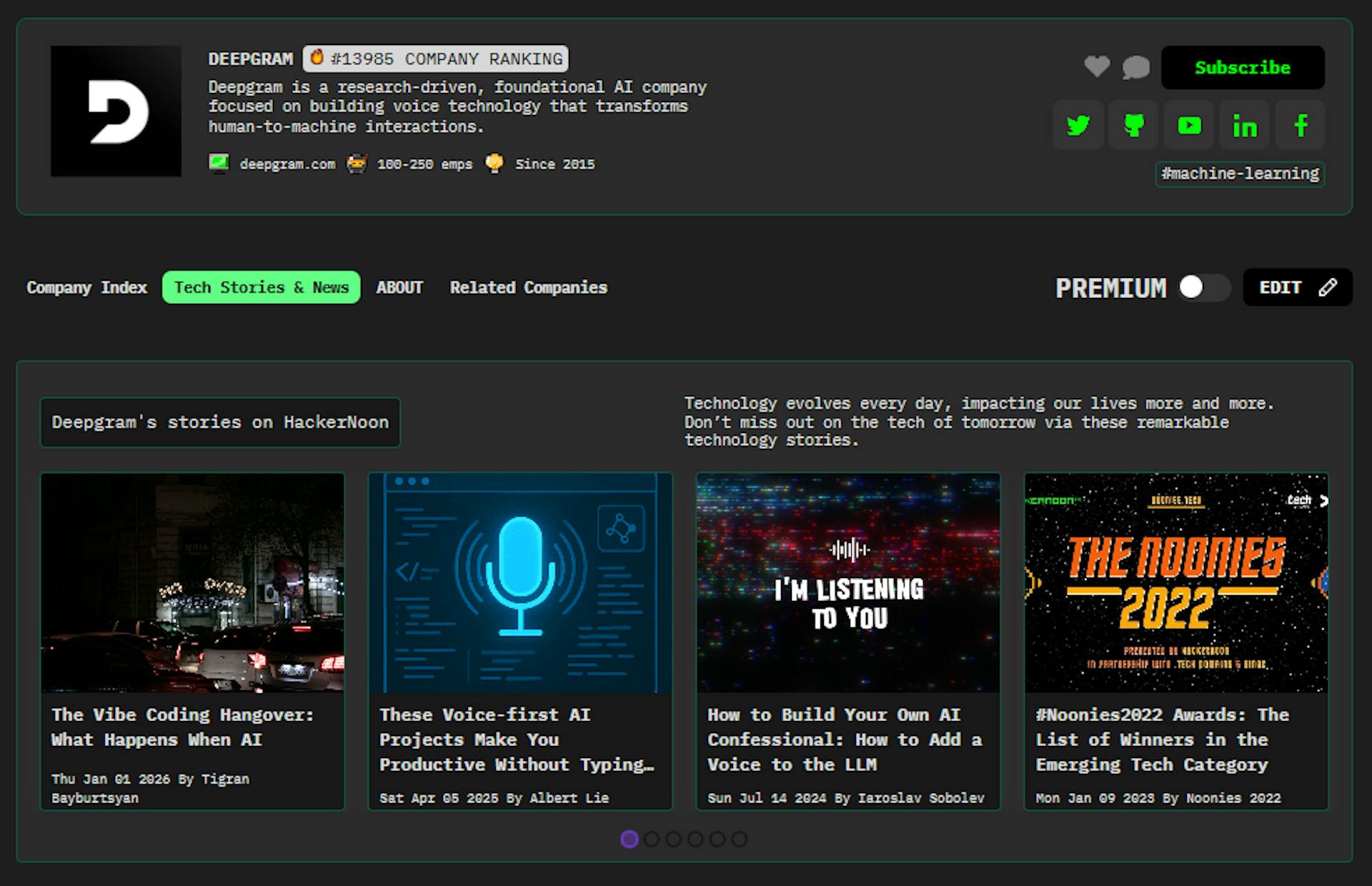 featured image - Meet Deepgram: HackerNoon Company of the Week