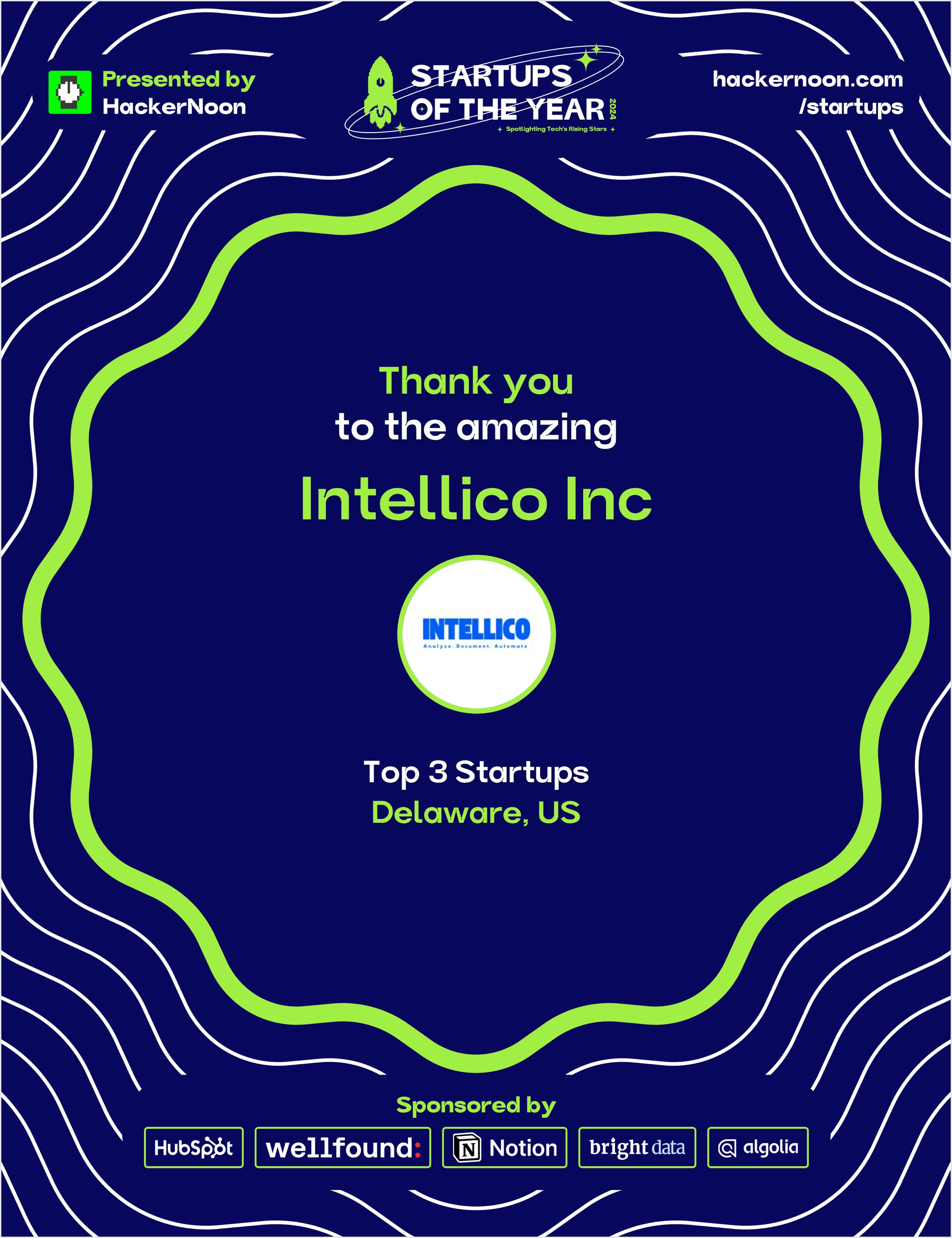 Meet Intellico, Winner of Startups of The Year 2024 in Delaware, US/ SaaS
