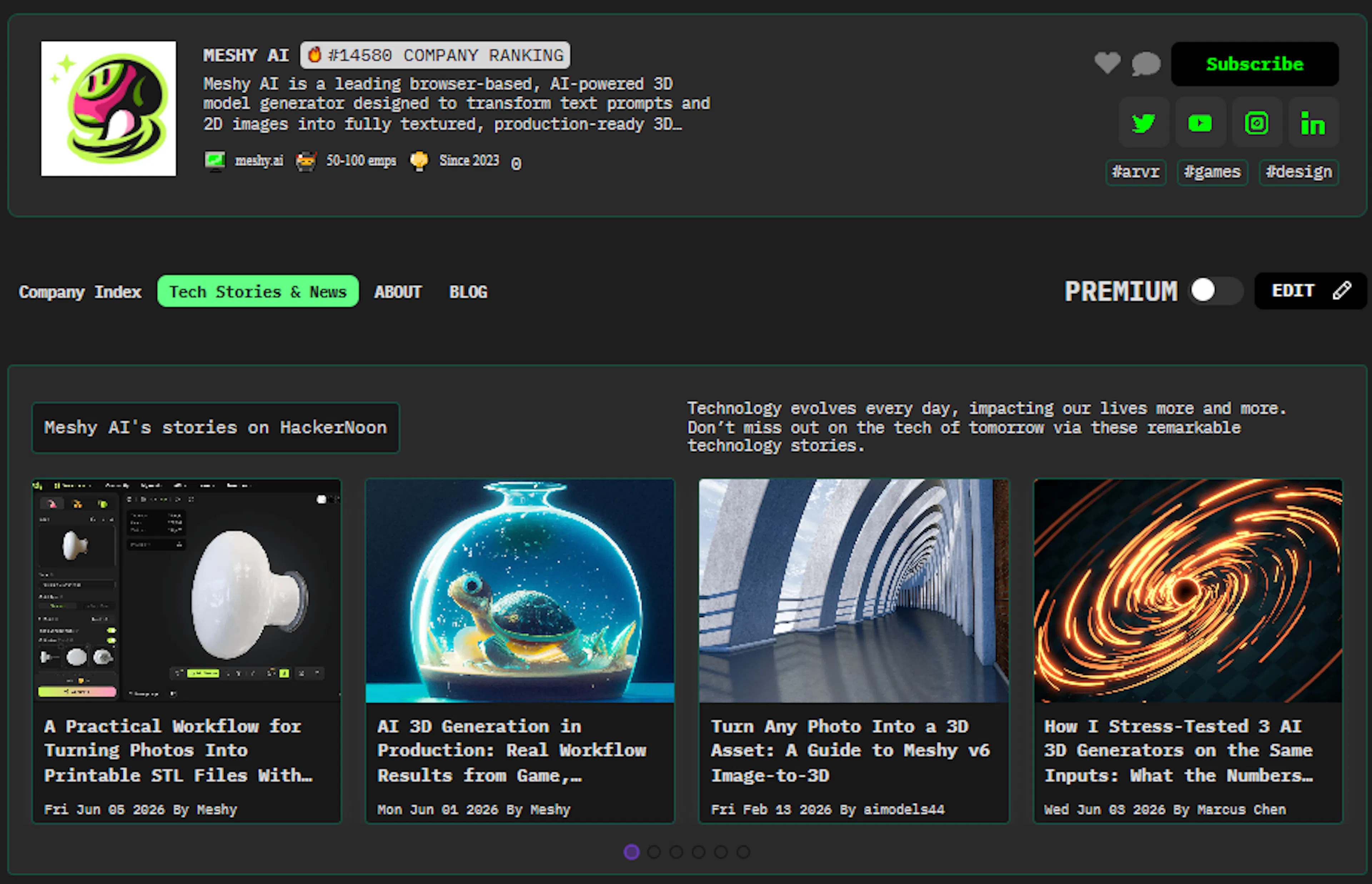 featured image - Meet Meshy: HackerNoon Company of the Week