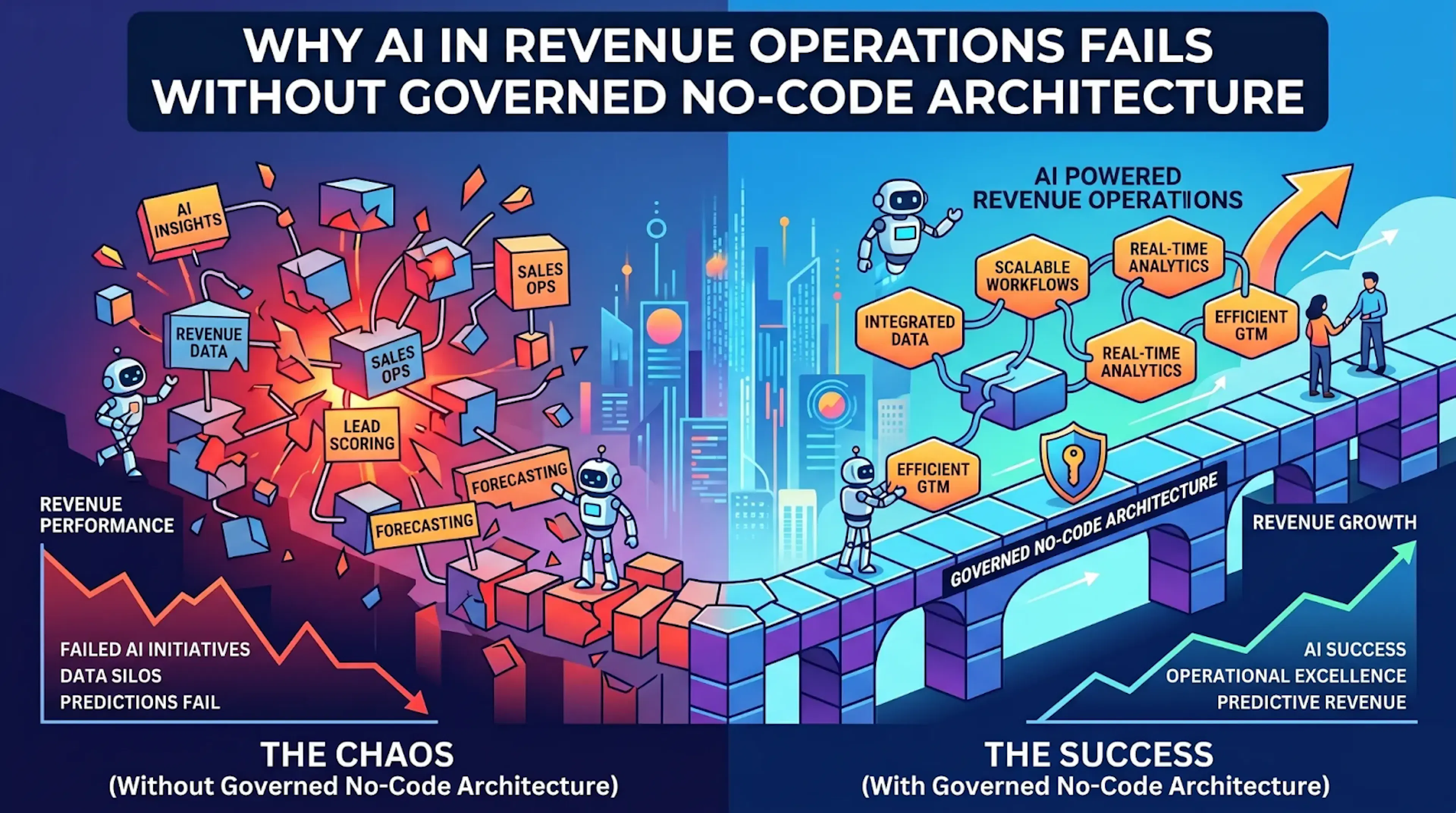 Why AI in Revenue Operations Fails Without Governed No-Code Architecture