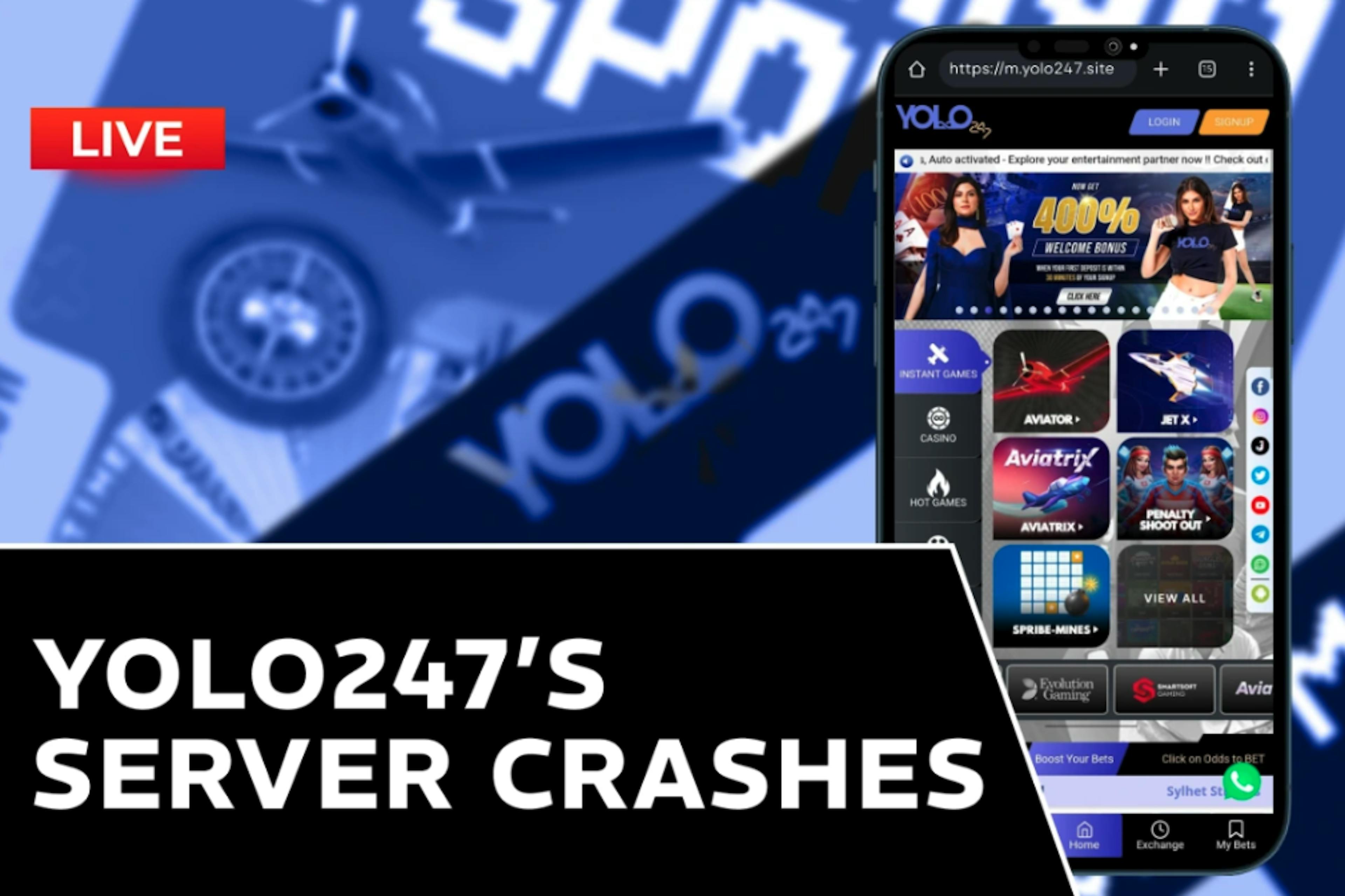 /yolo247-crashes-overnight-post-launch-chicken-road feature image