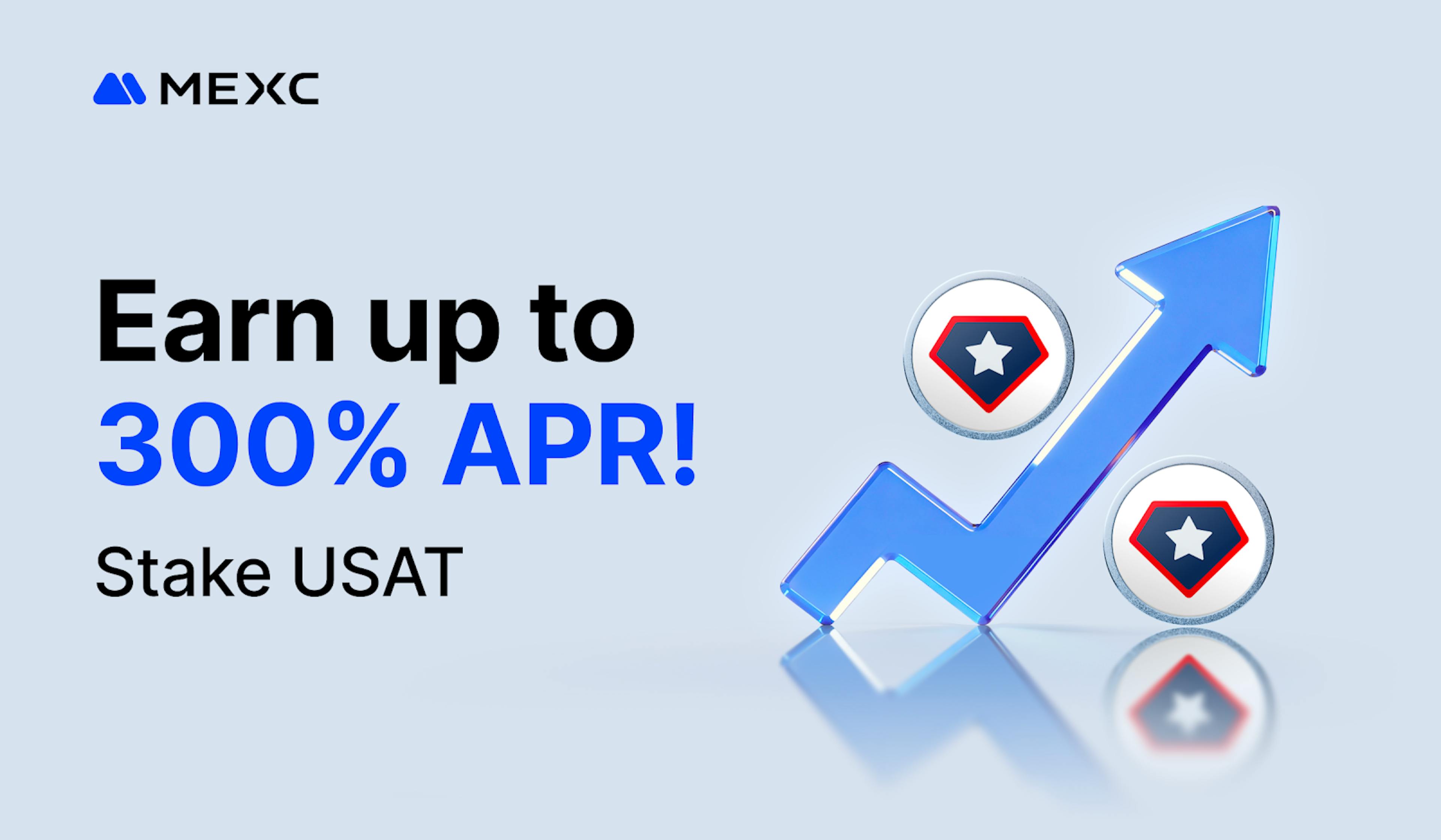 featured image - MEXC Launches Limited-Time USAT Flexible Savings Event Offering Up to 300% APR