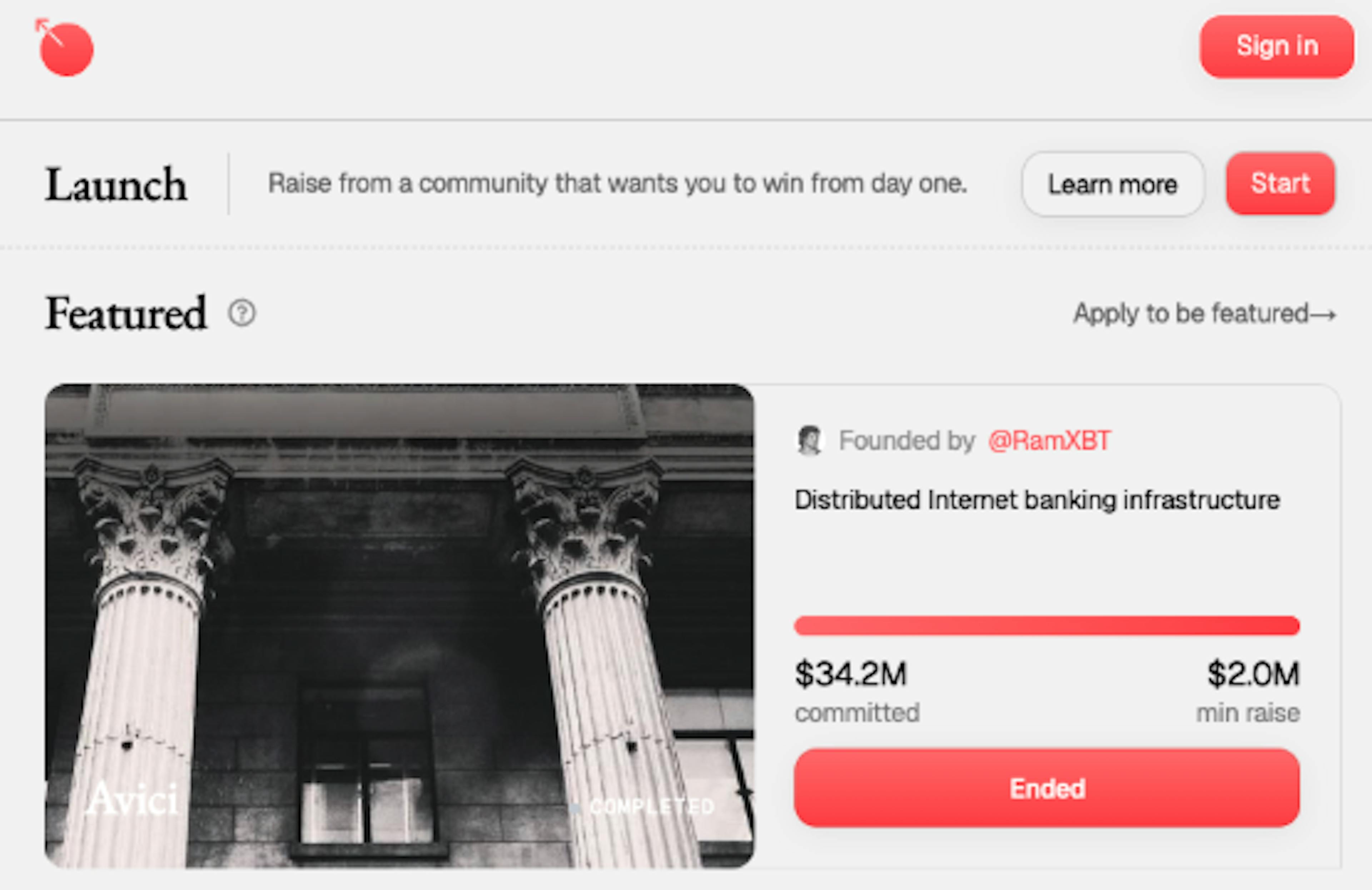 Avici Raises $3.5 Million, Gives Back 90% of Capital via Futarchy Governance