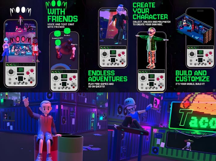 featured image - m00m mond: Yon MMO Cyberpunk redefini Gaming mobil