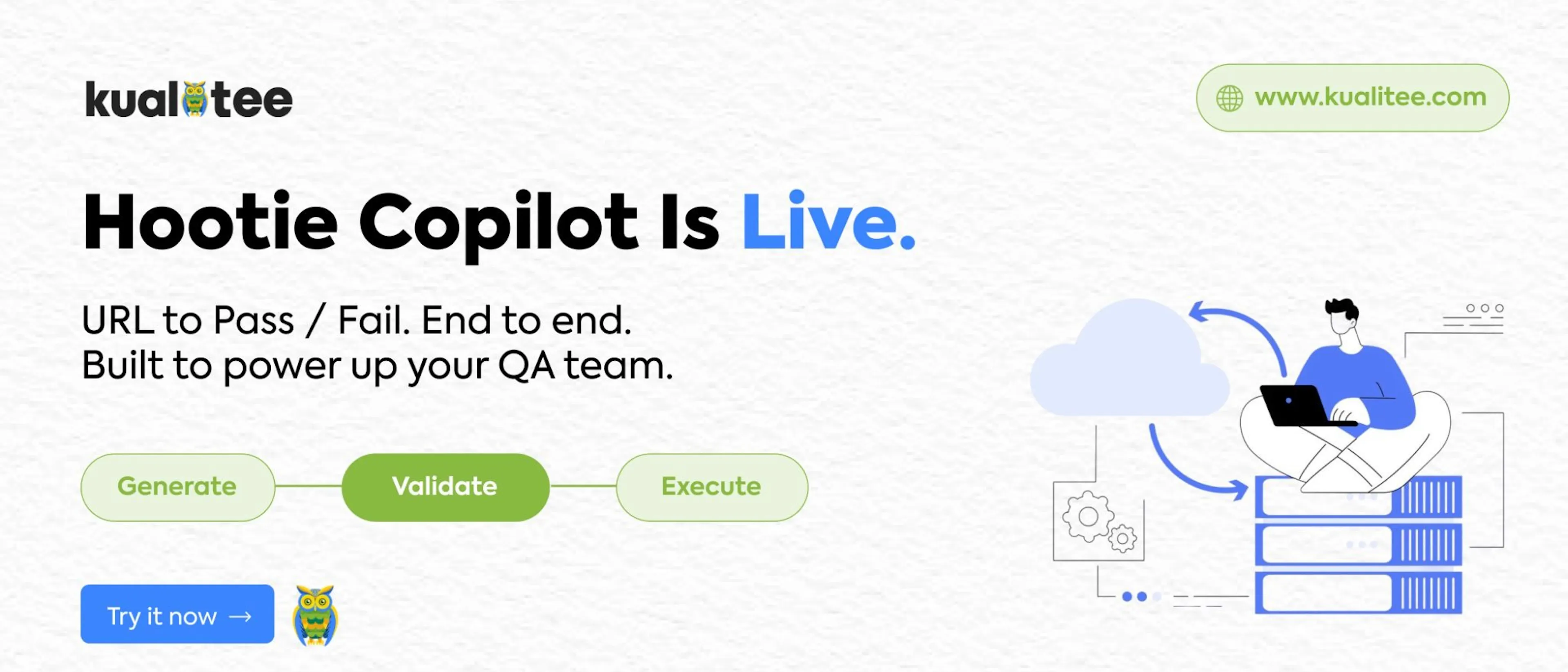 featured image - Kualitee Launches Hootie Copilot, an AI-Powered Automation Script Generator