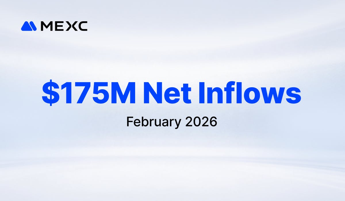 featured image - MEXC Records $175M Net Inflows in February, Ranking 4th Among Global CEXs