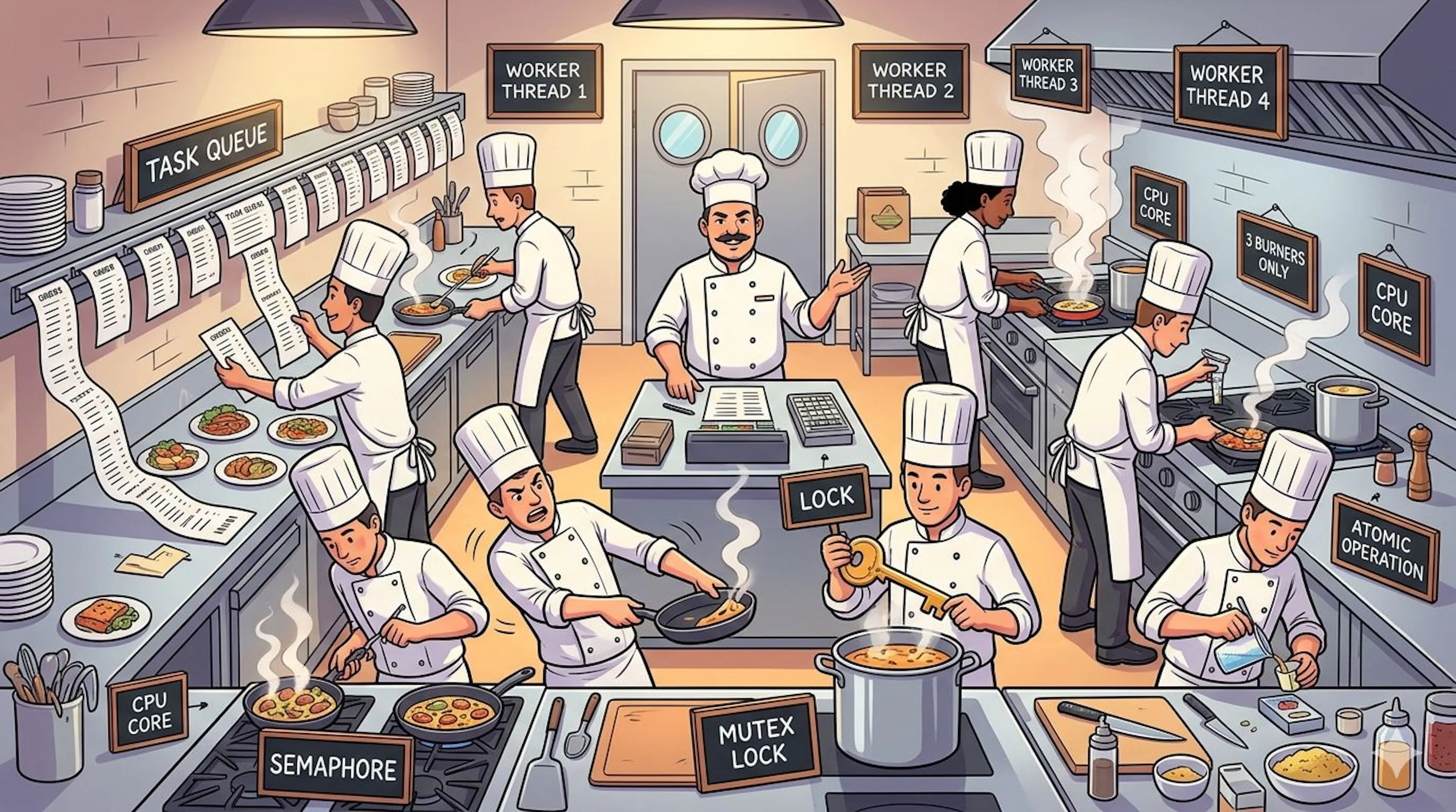 featured image - Building a Thread Pool from Scratch in Java: Understanding Concurrency by Rebuilding the Core of JVM