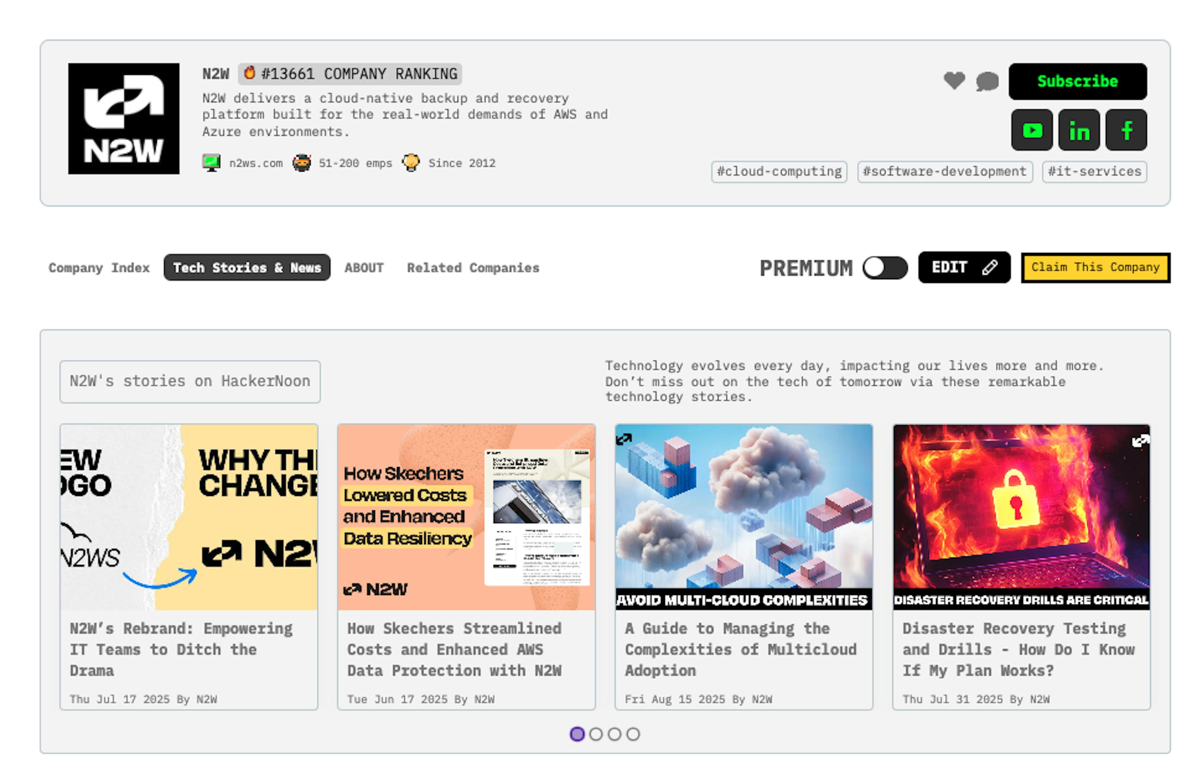 Meet N2W: HackerNoon Company of the week