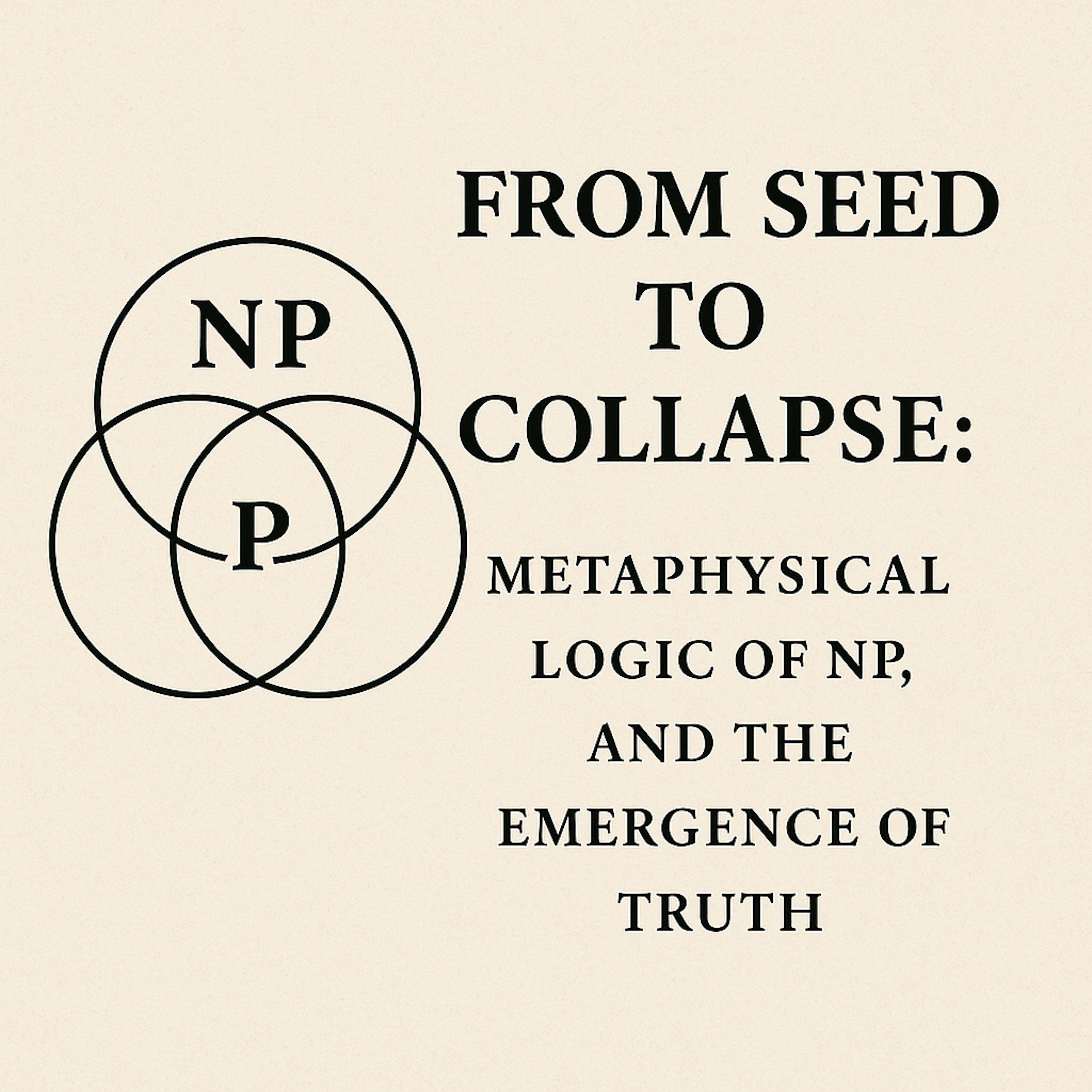 The Present of Collapse: A Metaphysical Framework of NP, P, and the Recursive Field of Truth