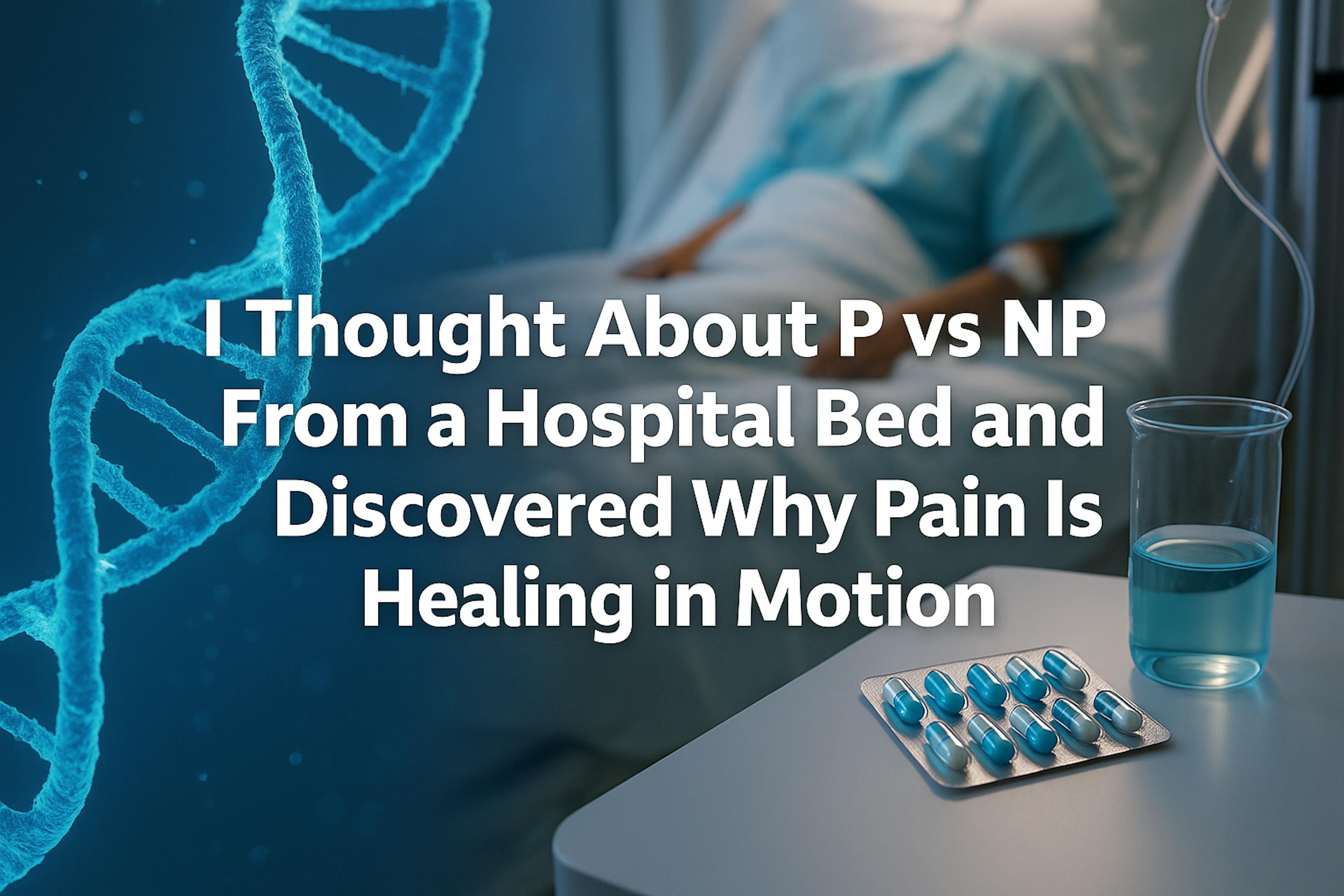 featured image - I Thought About P vs NP From a Hospital Bed and Discovered Why Pain Is Healing in Motion