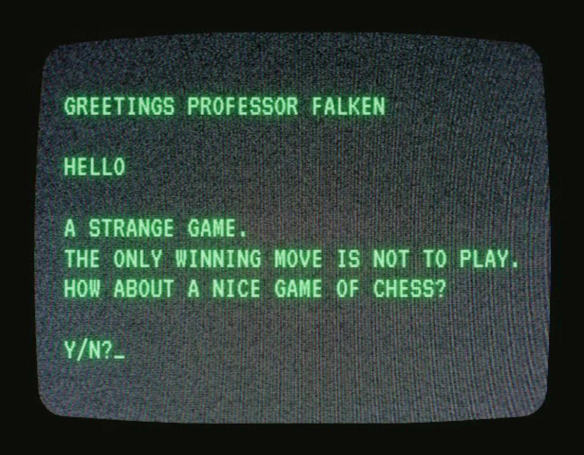 For those too young to know, you need to watch the 1983 film Wargames.