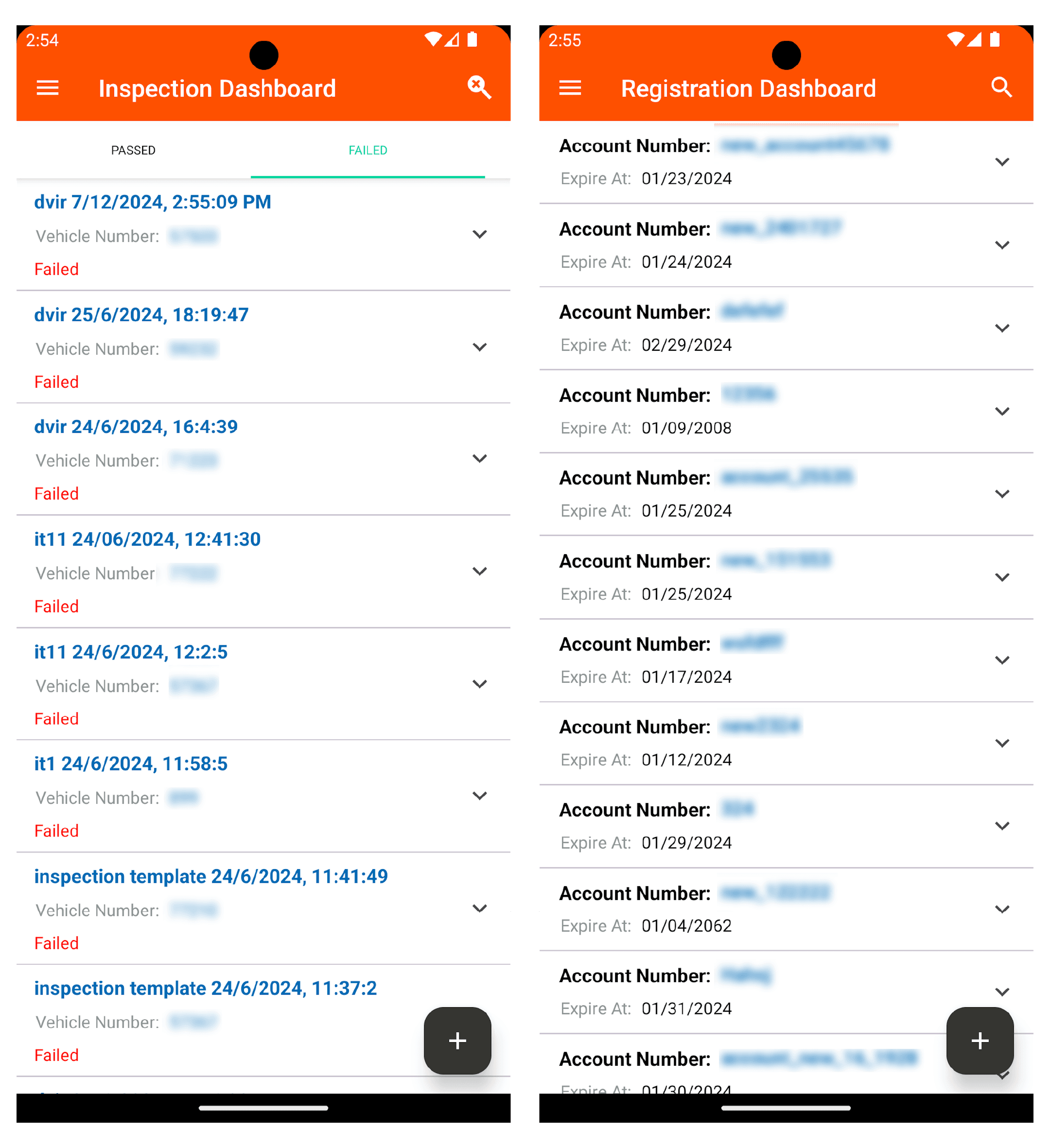 inspection dashboard 