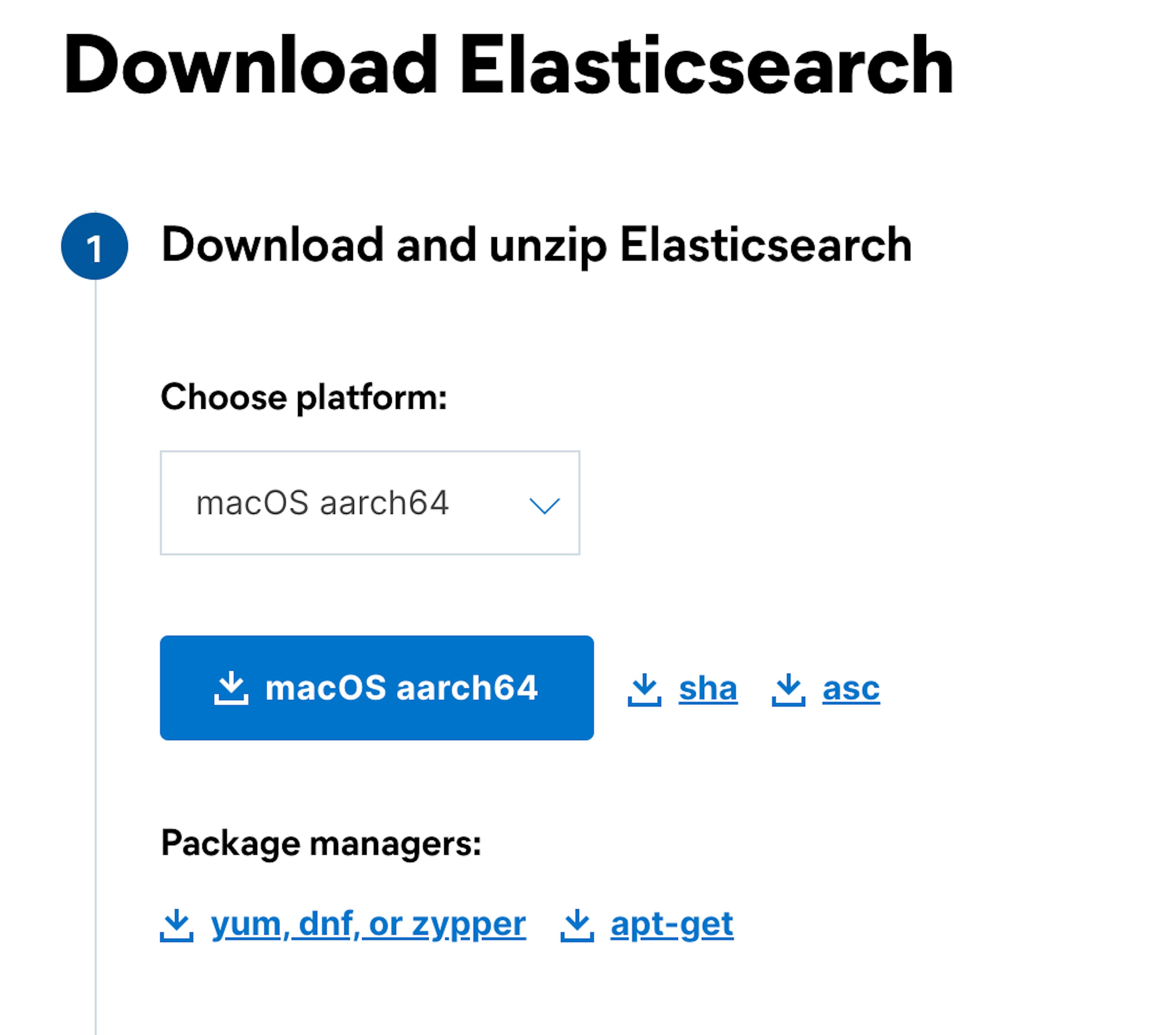 Download elasticsearch