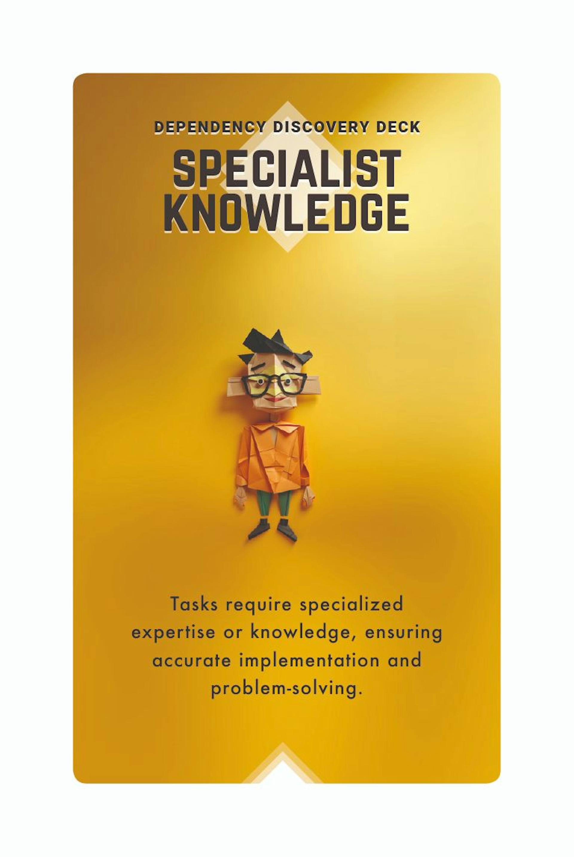 Card for Specialist Knowledge