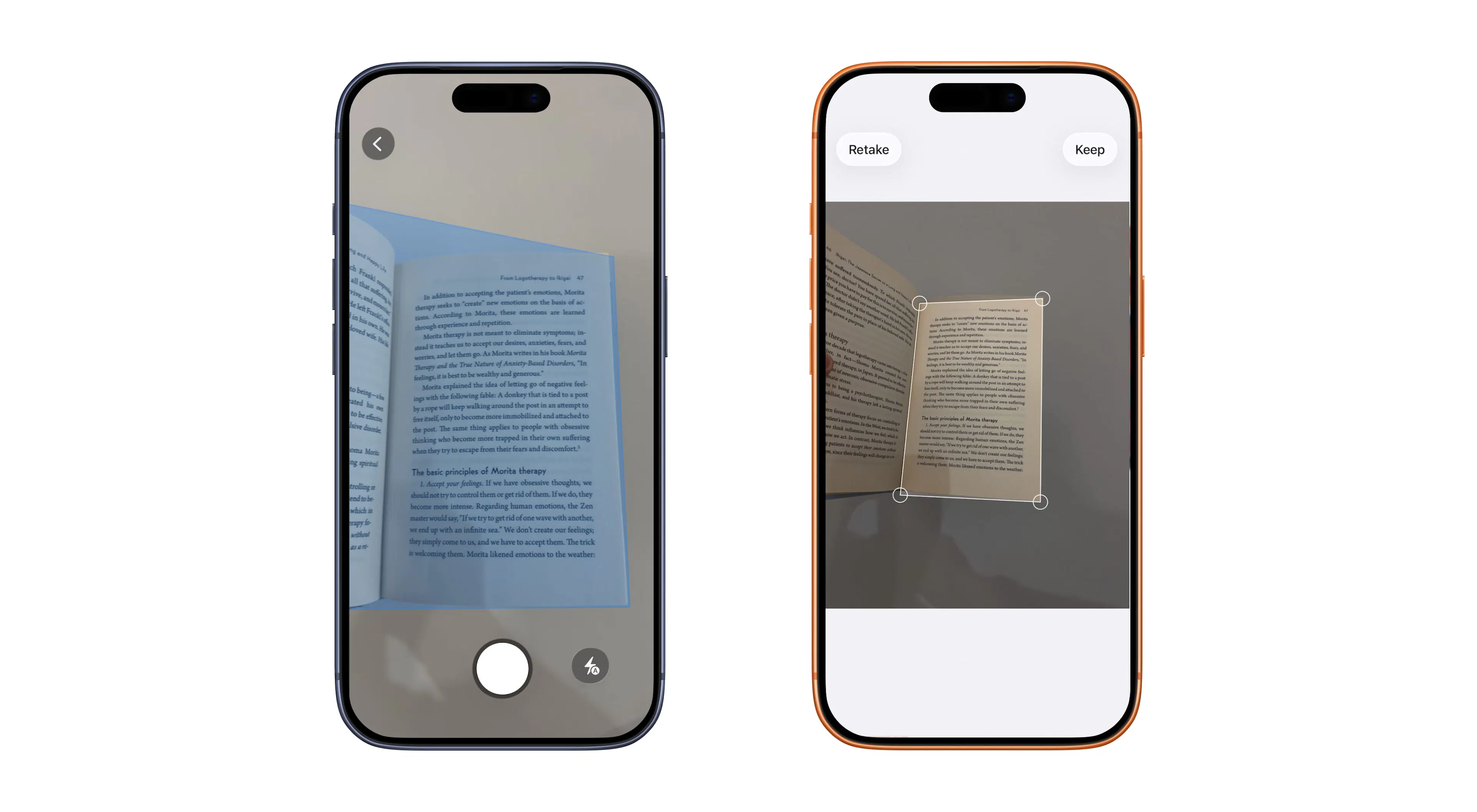 OCR flow to scan book pages
