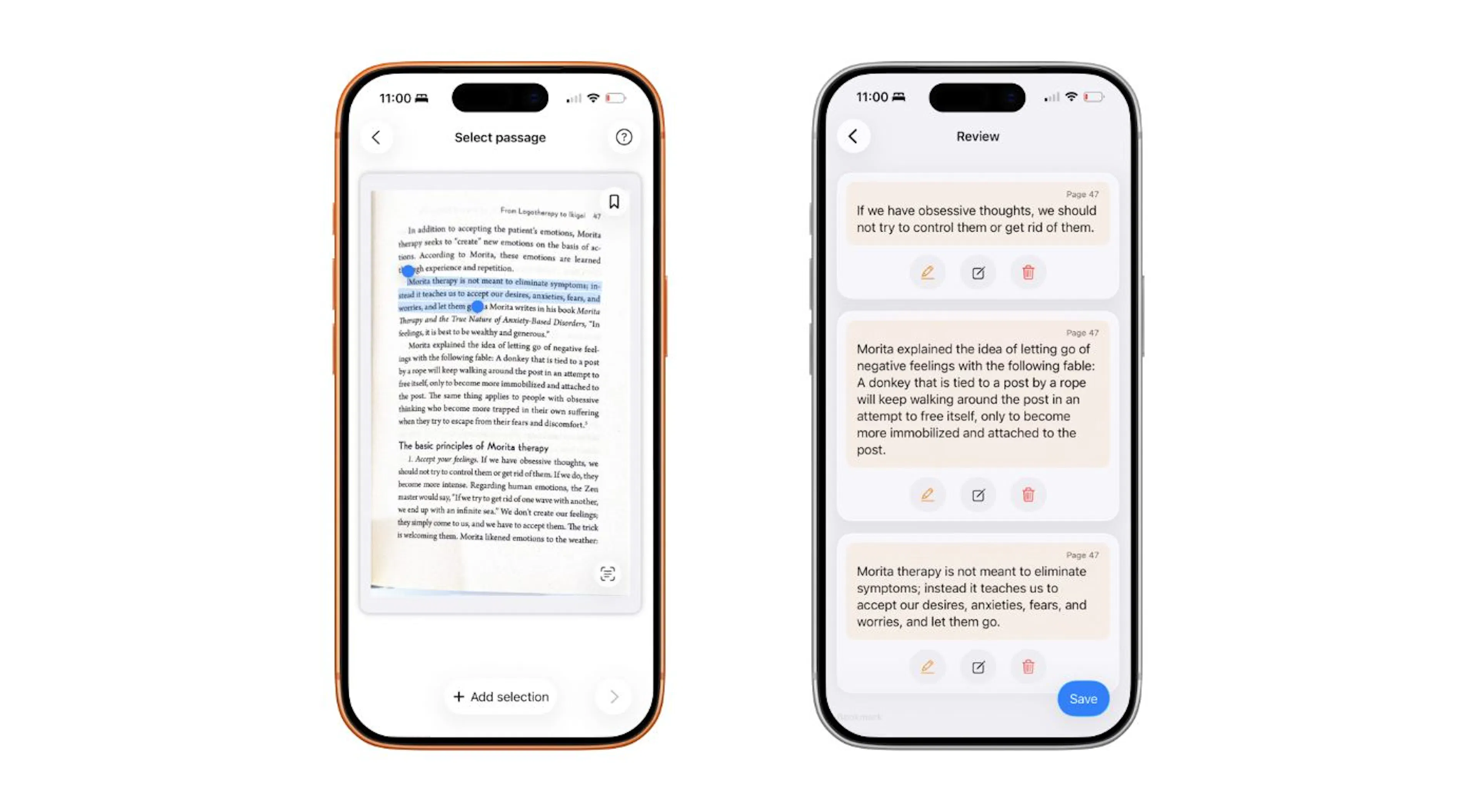 Highlight and Review pages