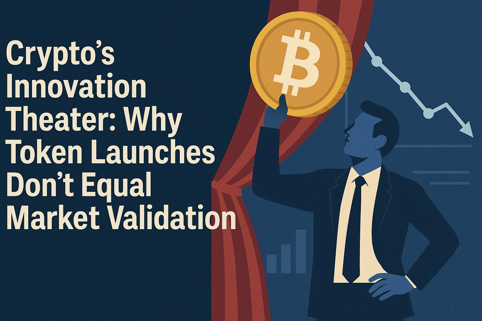 featured image - Crypto’s Innovation Theater: Why Token Launches Don’t Equal Market Validation