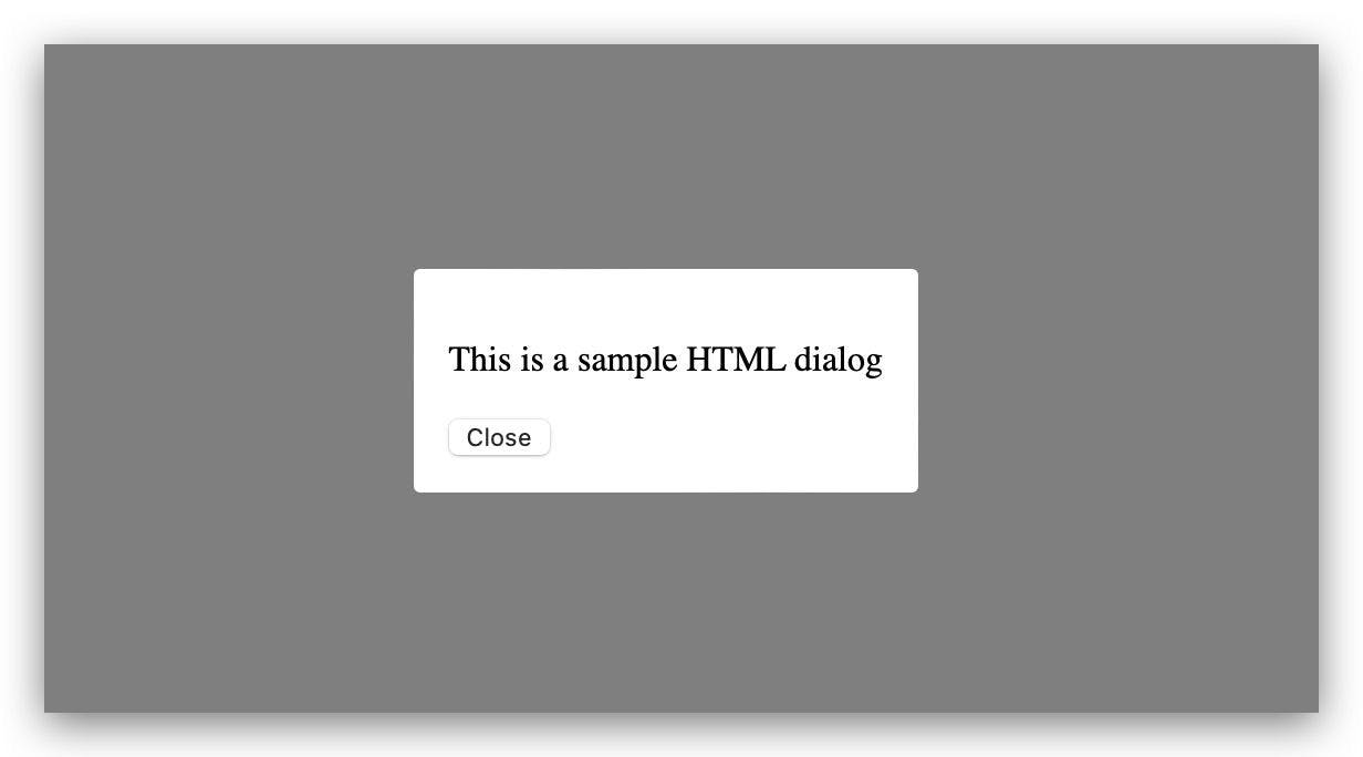 Saying Adios to Custom Modals: Introducing the HTML Tag | HackerNoon
