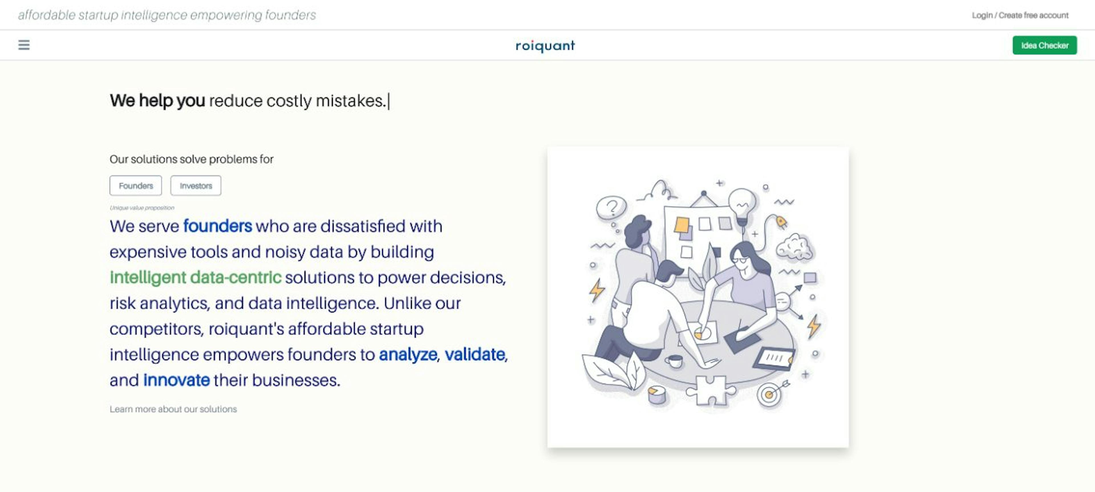 featured image - Startup Intelligence Company Roiquant Helps Founders Reduce Risk of Business Failure