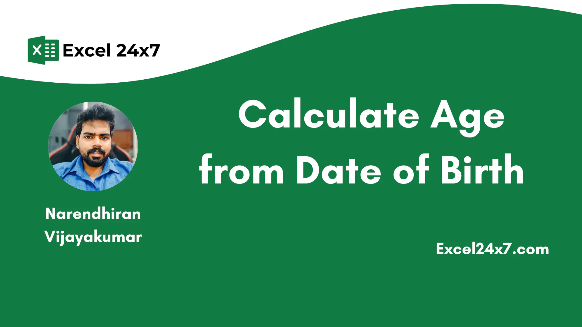 /how-to-calculate-age-from-date-of-birth-in-excel-greater-excel24x7 feature image