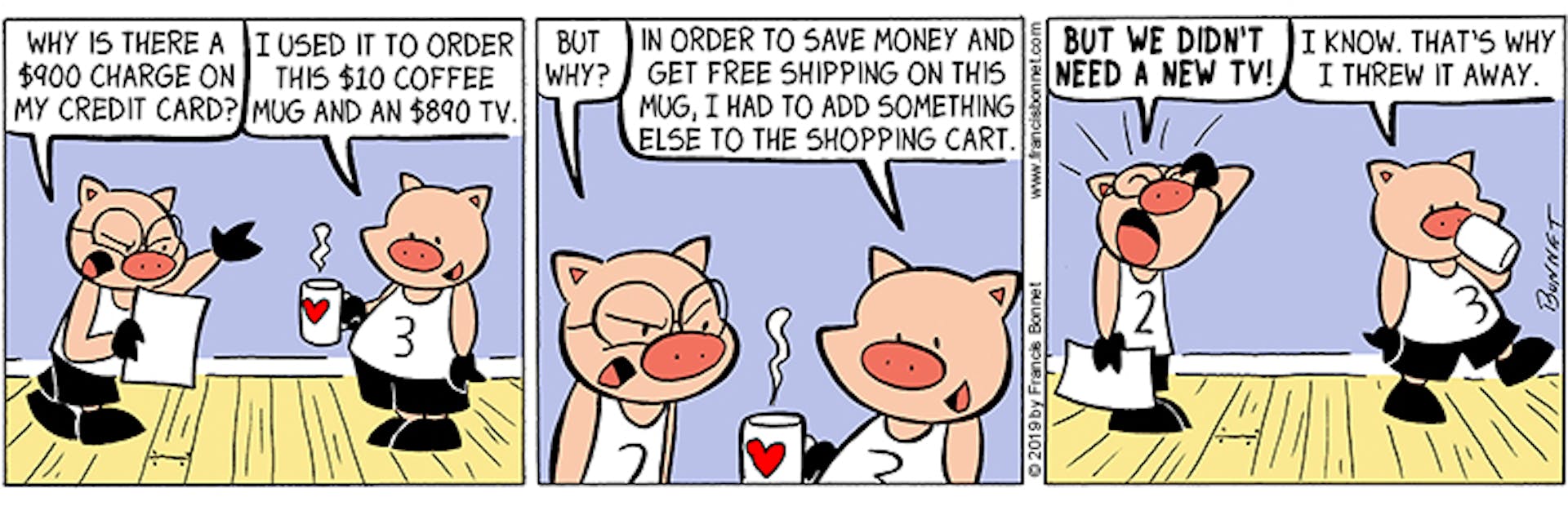 Comicstrip – Online-Shopping