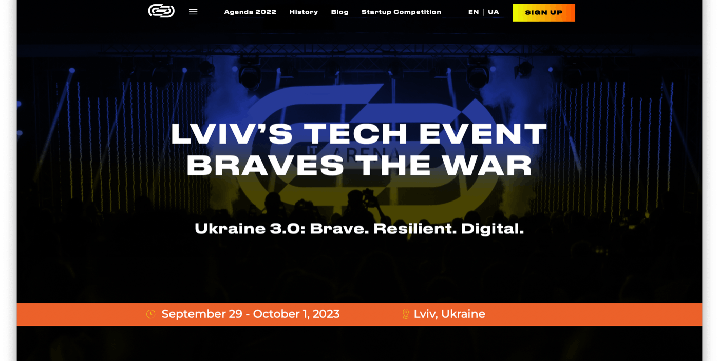 featured image - IT Arena 2022 - Ukrainian Tech Braves the War