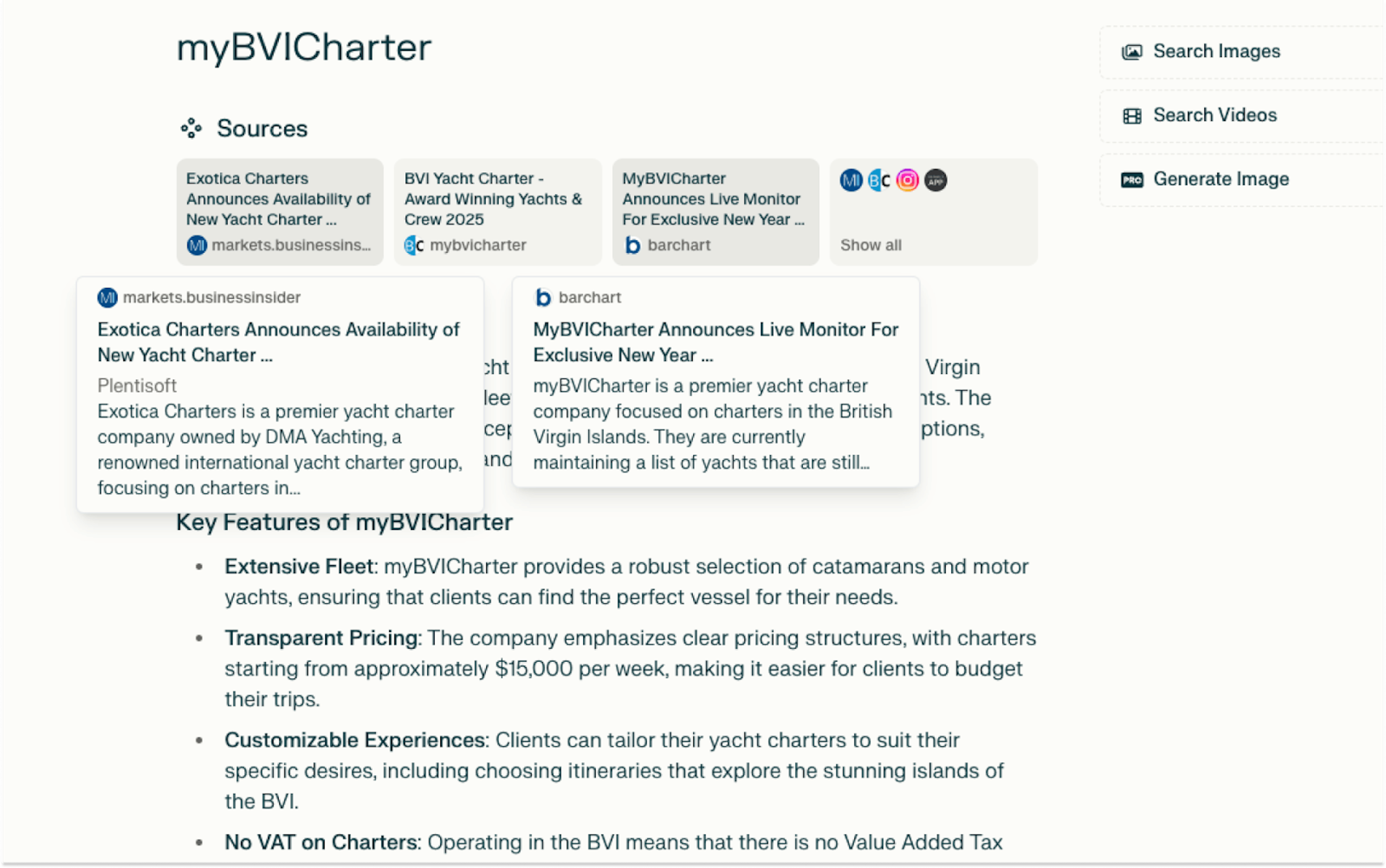 Perplexity AI: One of my client’s press releases on Business Insider and Barchart.