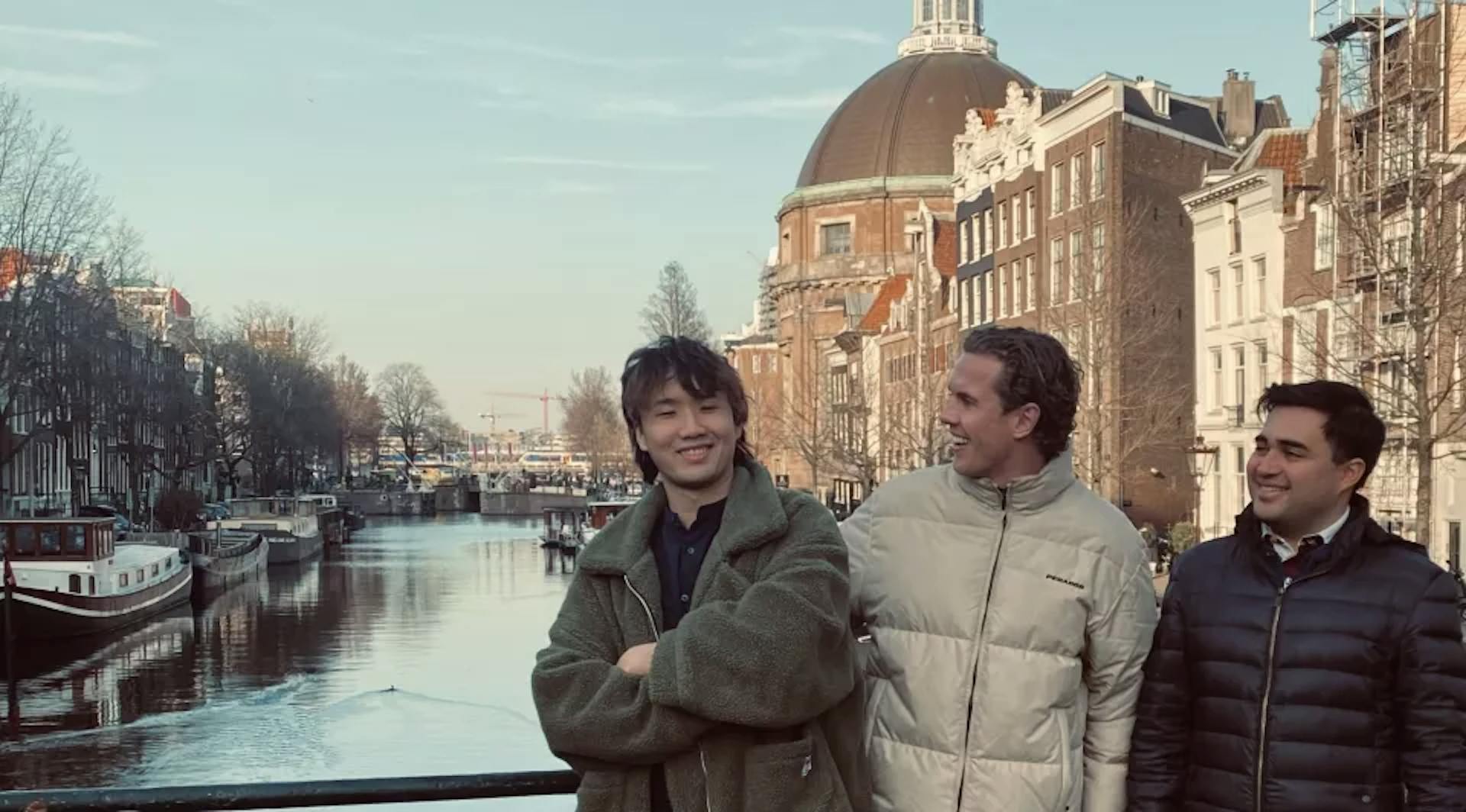 Tat Luat Nguyen (CTO), Wouter Kloosterman (CEO) and Lemar Bachtiar (CFO) in Amsterdam.