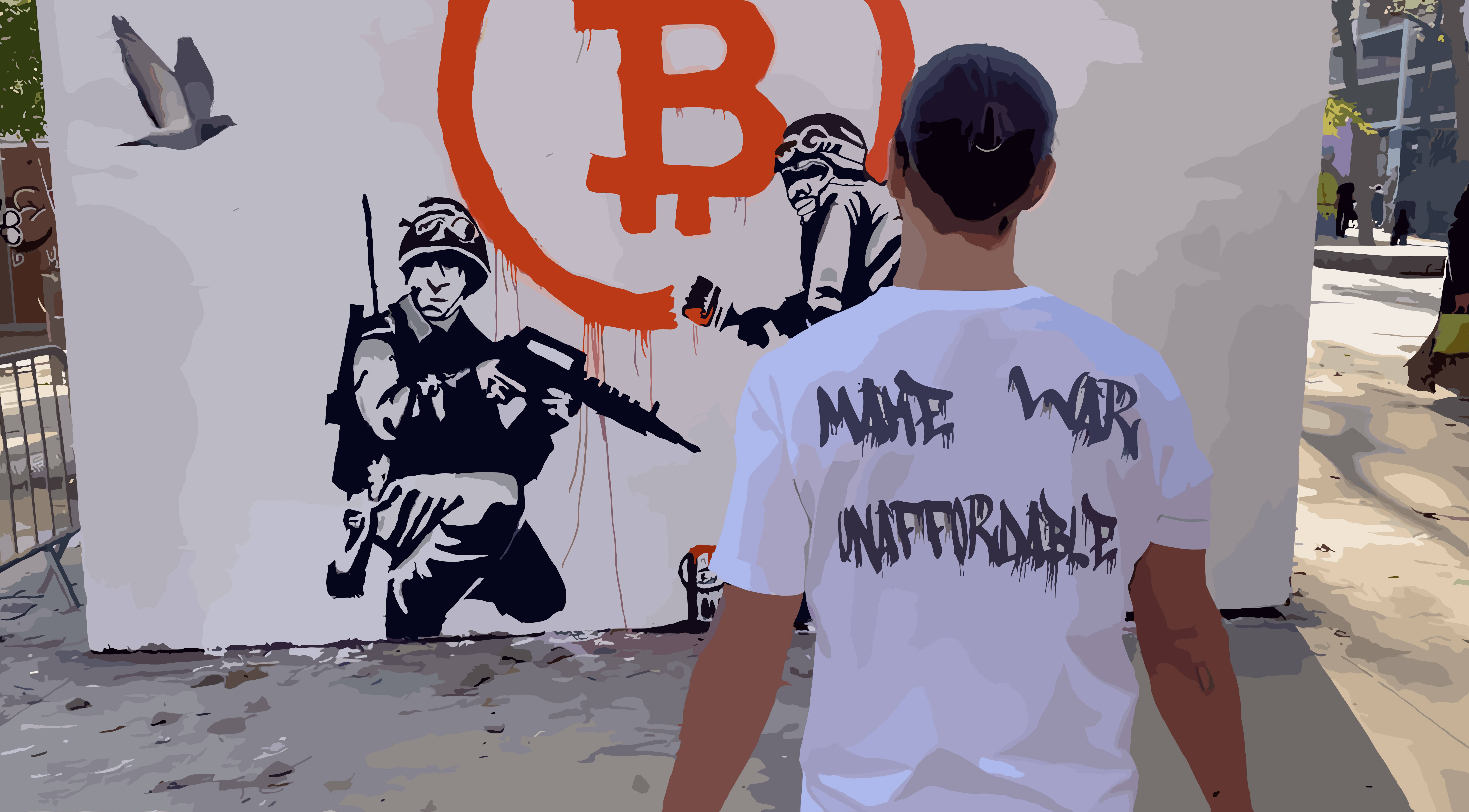 Bitcoin, Art, and Anti-War Activism: Exclusive Interview with StreetCyber