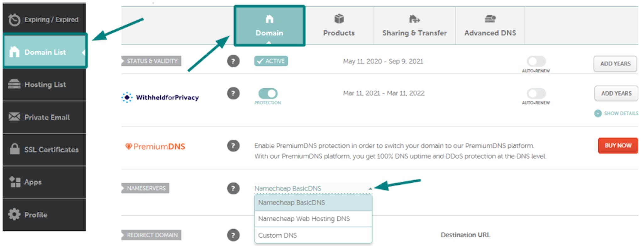 Transfer Your Website to a New Host - DNS settings in Namecheap