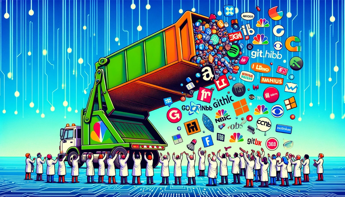 featured image - Tech-Unternehmens-News-Datendump auf HuggingFace: 7 Millionen meistzitierte Beiträge über 3.000 am meisten geschätzte Technologieunternehmen
