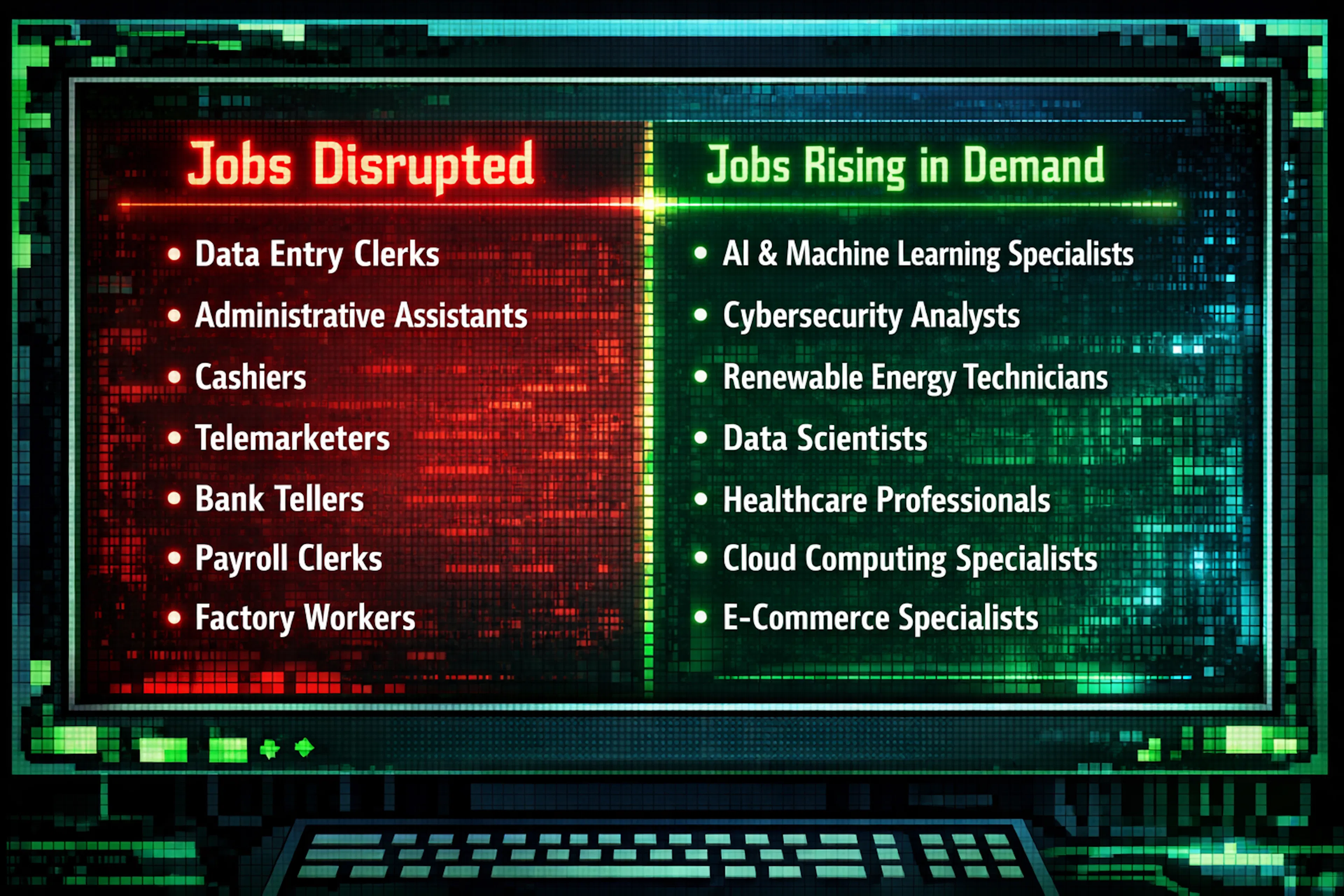 featured image - Microsoft Generative AI Report: The 40 Jobs Most Disrupted Jobs & The 40 Most Secure Jobs 