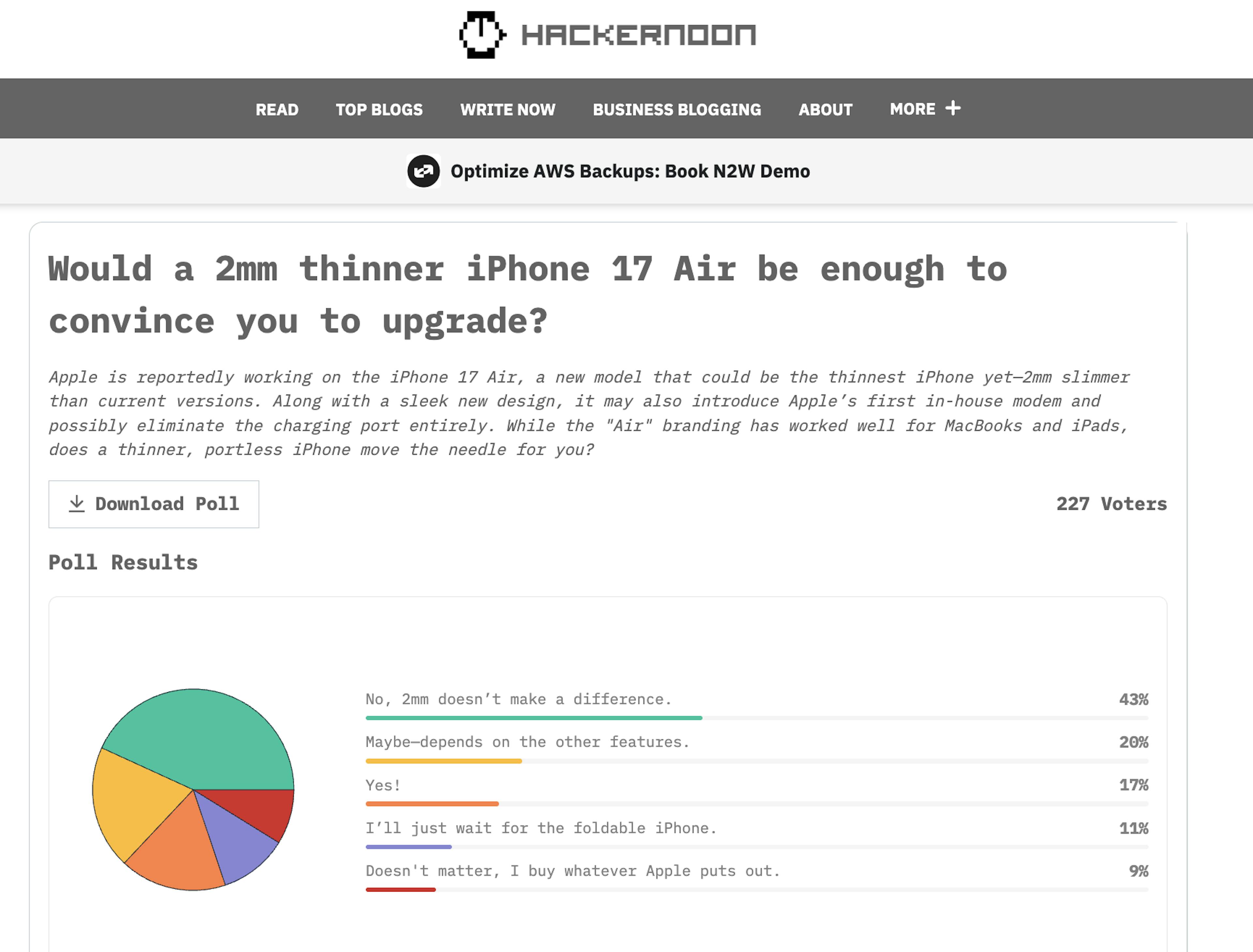 featured image - What's the Ideal Width of the iPhone? We Asked HackerNoon Readers to Find Out