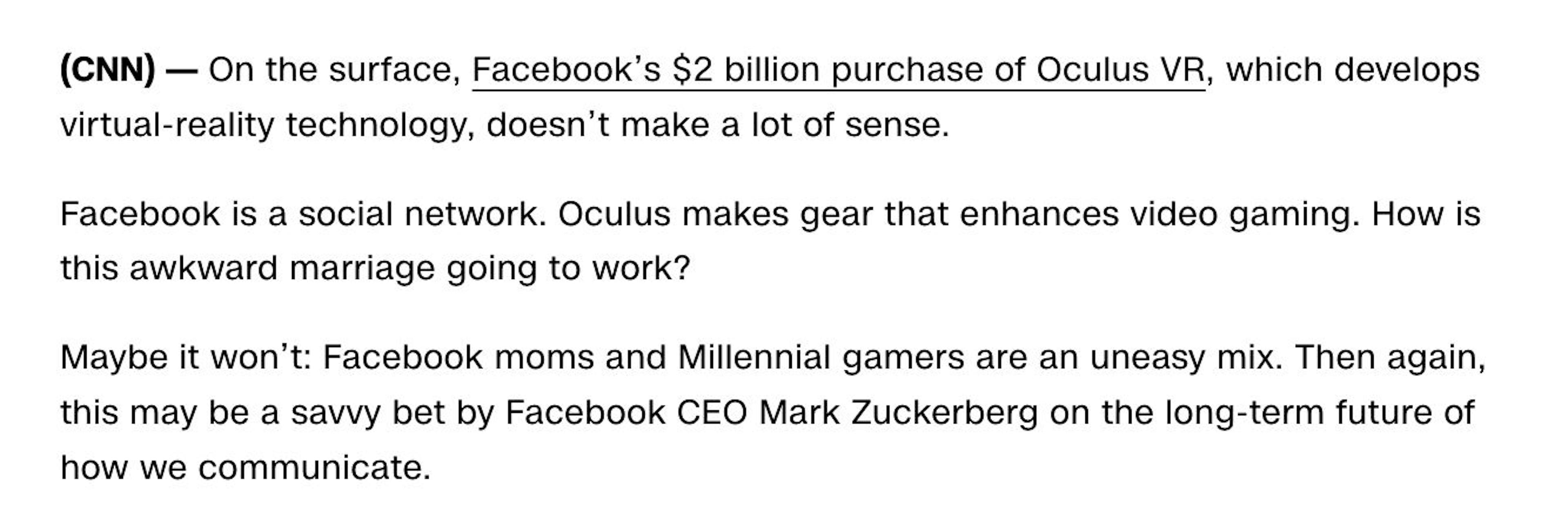 De "O que é o Oculus VR e por que o Facebook pagou US$ 2 bilhões por ele?" publicado em 26/03/2014