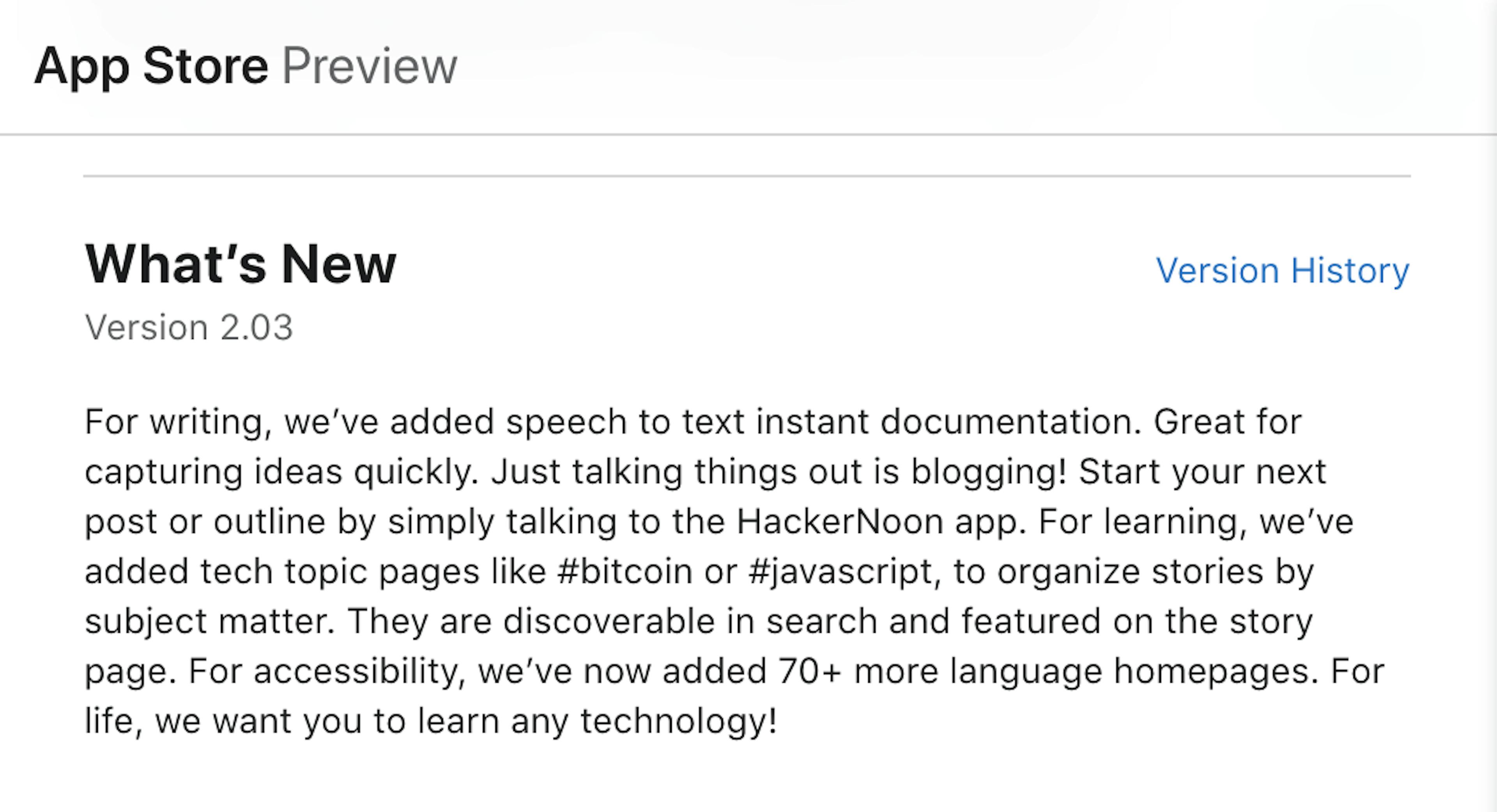 featured image - HackerNoon Mobile App 2.03: Speech to Text Mode for Instant Documentation 