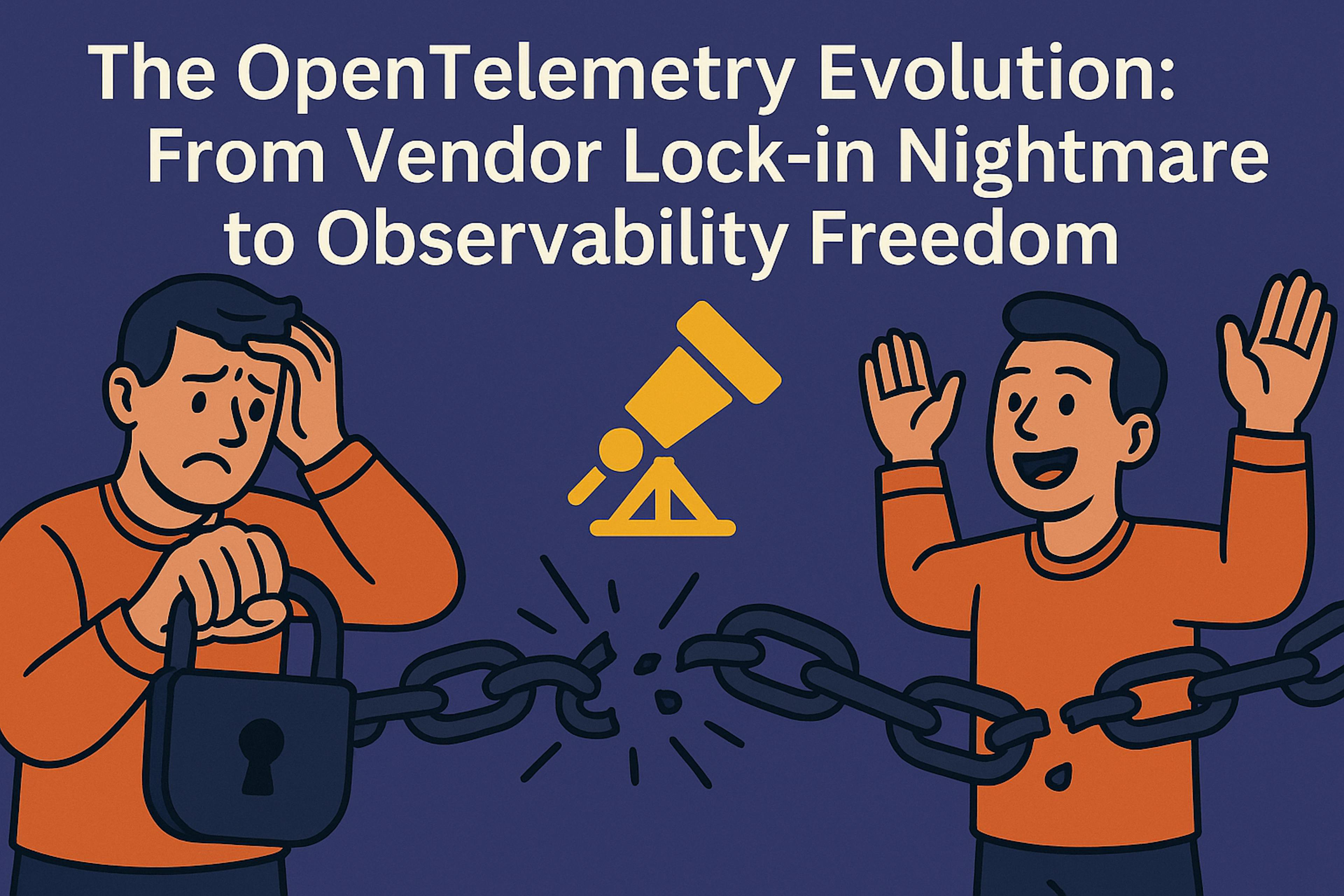 featured image - The OpenTelemetry Evolution: From Vendor Lock-in Nightmare to Observability Freedom