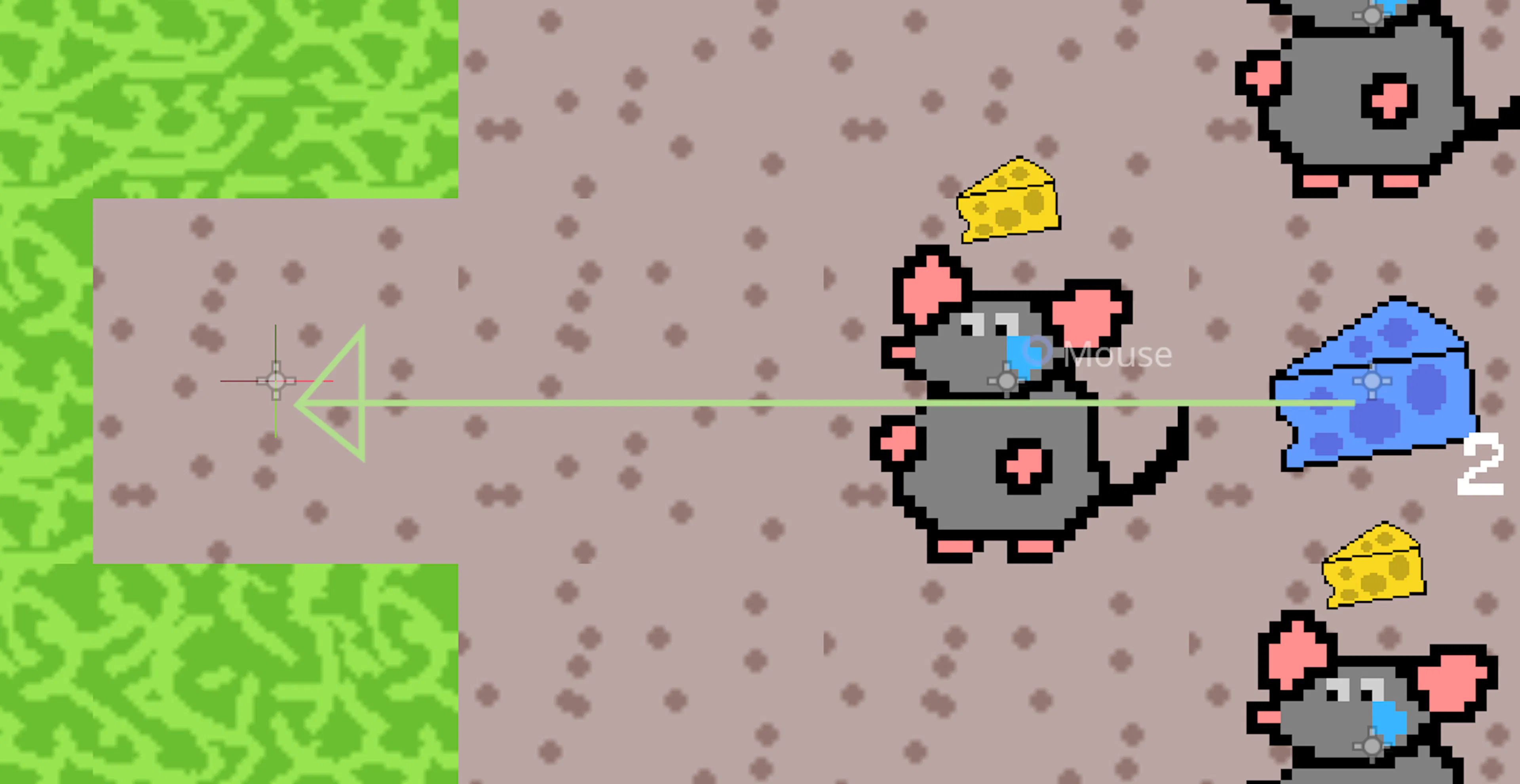 An illustration of an expected behavior: the mouse should move away ...