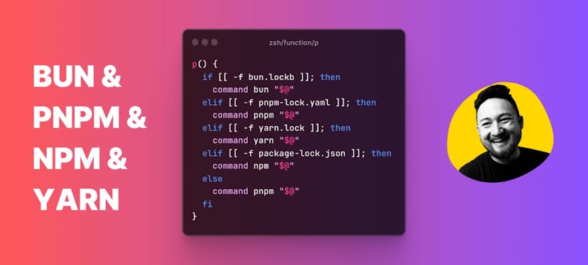 /im-done-typing-npm-a-zsh-function-for-javascript-package-managers feature image