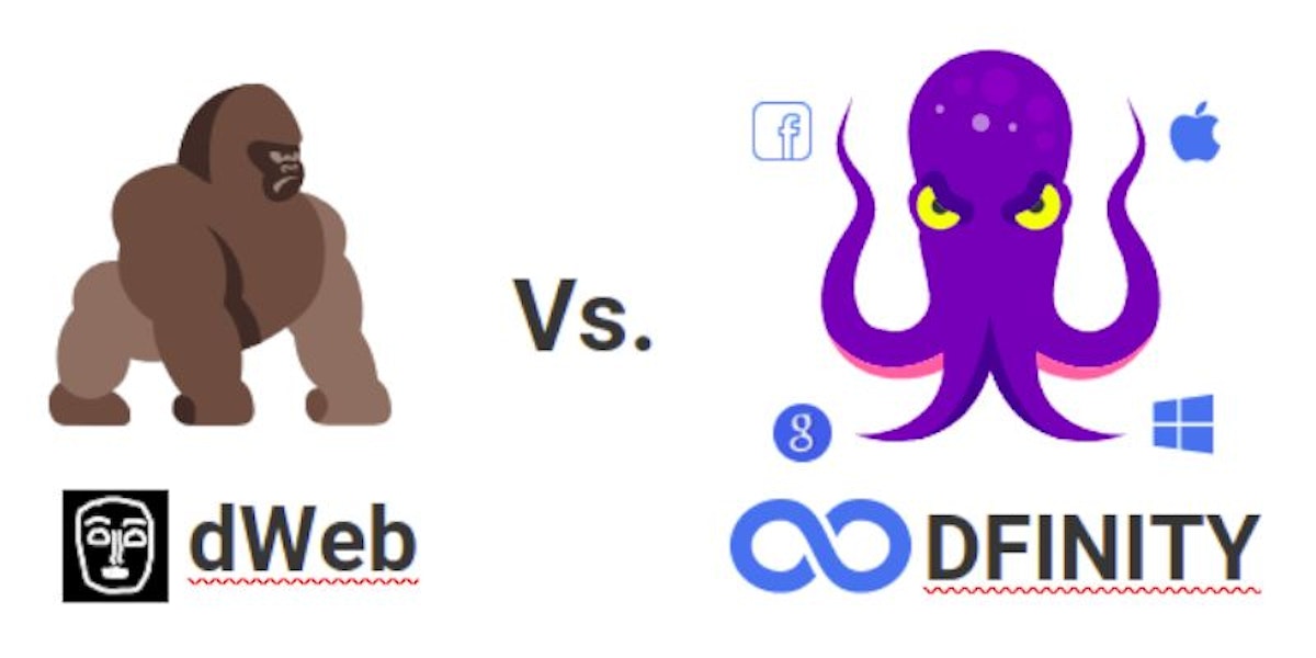 featured image - Decentralized Web vs DFINITY: Comparing 2 Decentralization Flavors 