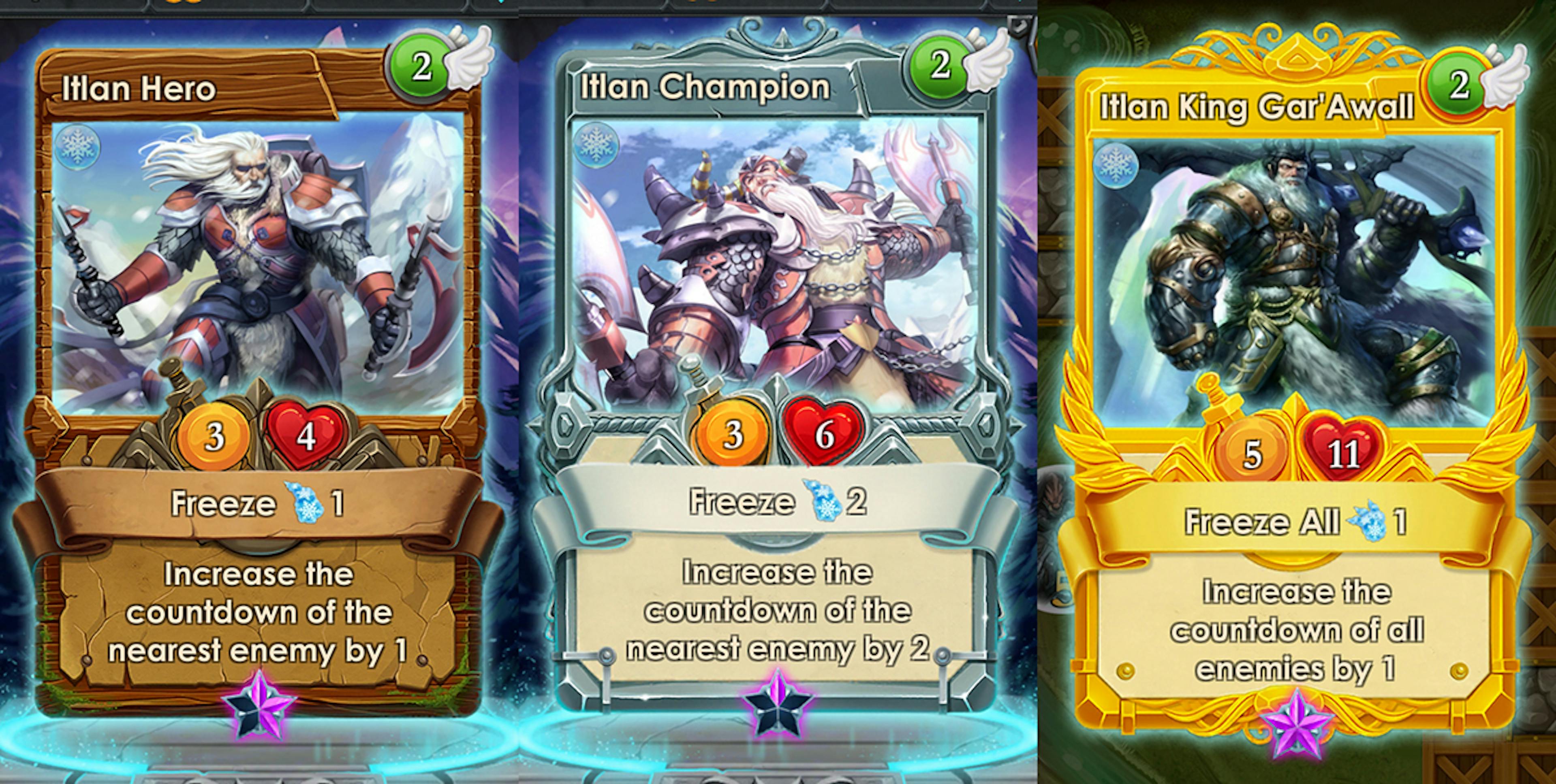 Some heroes can cast spells to help players take on opponents during battles.
