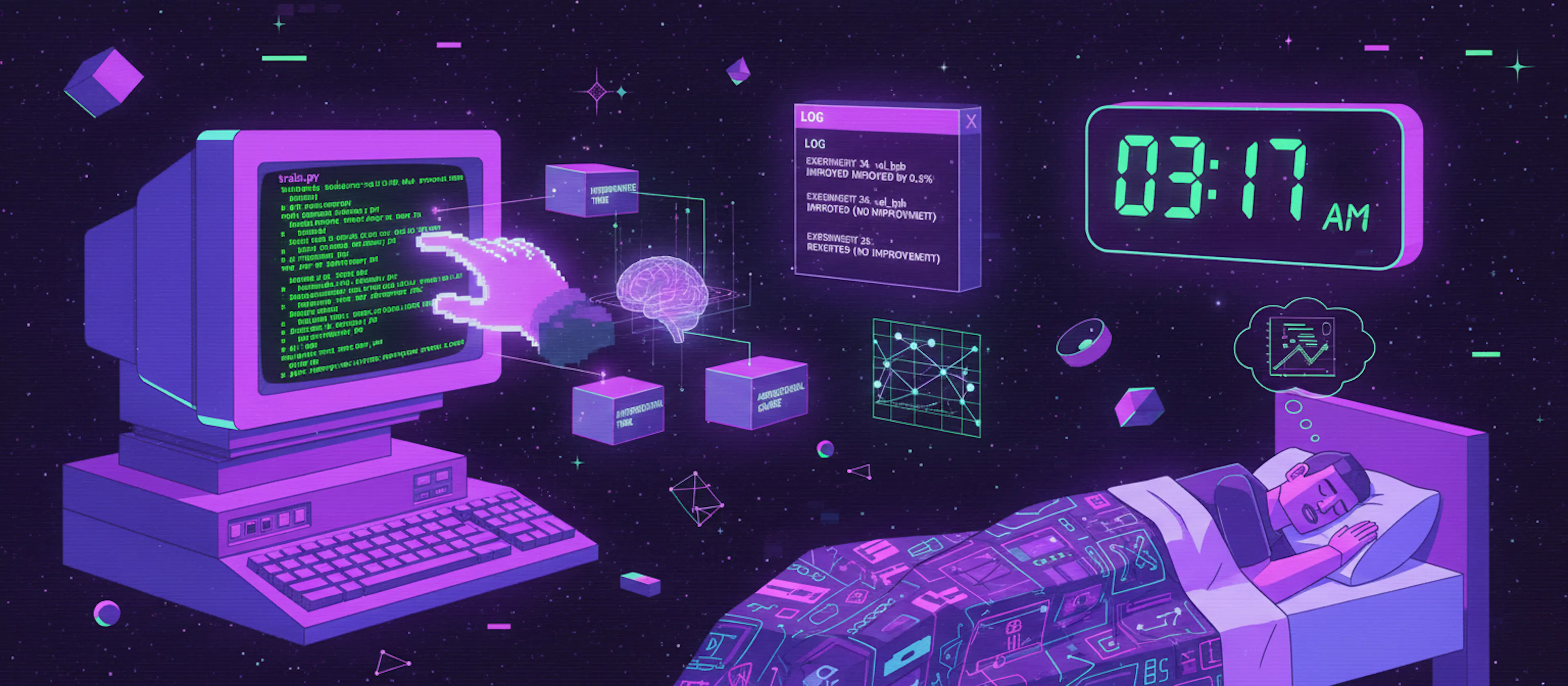 featured image - I Let Karpathy's AutoResearch Agent Run Overnight!