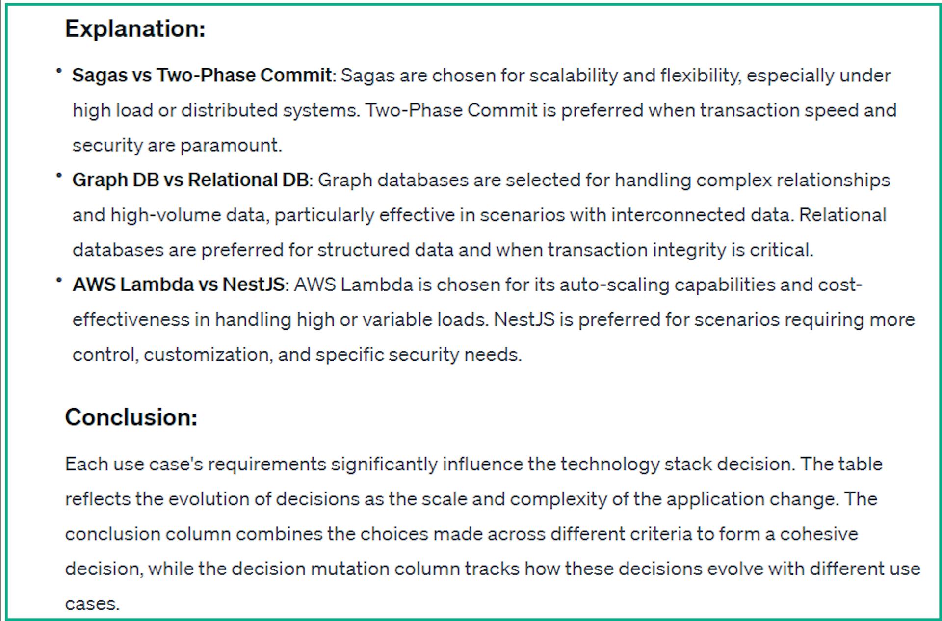 Technology List by Non-Functional Criteria - 3