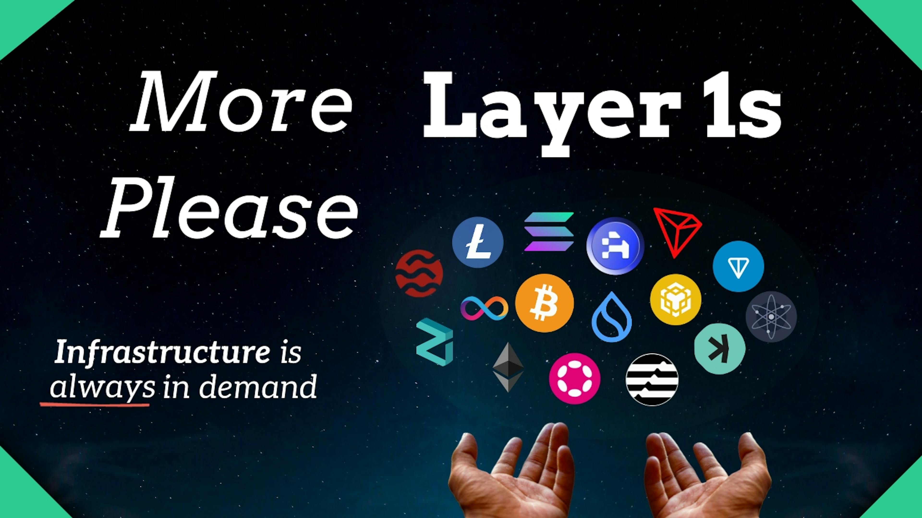featured image - We Need More Layer 1s, Please