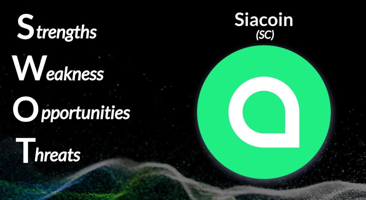 featured image - The Siacoin (SC) SWOT Analysis